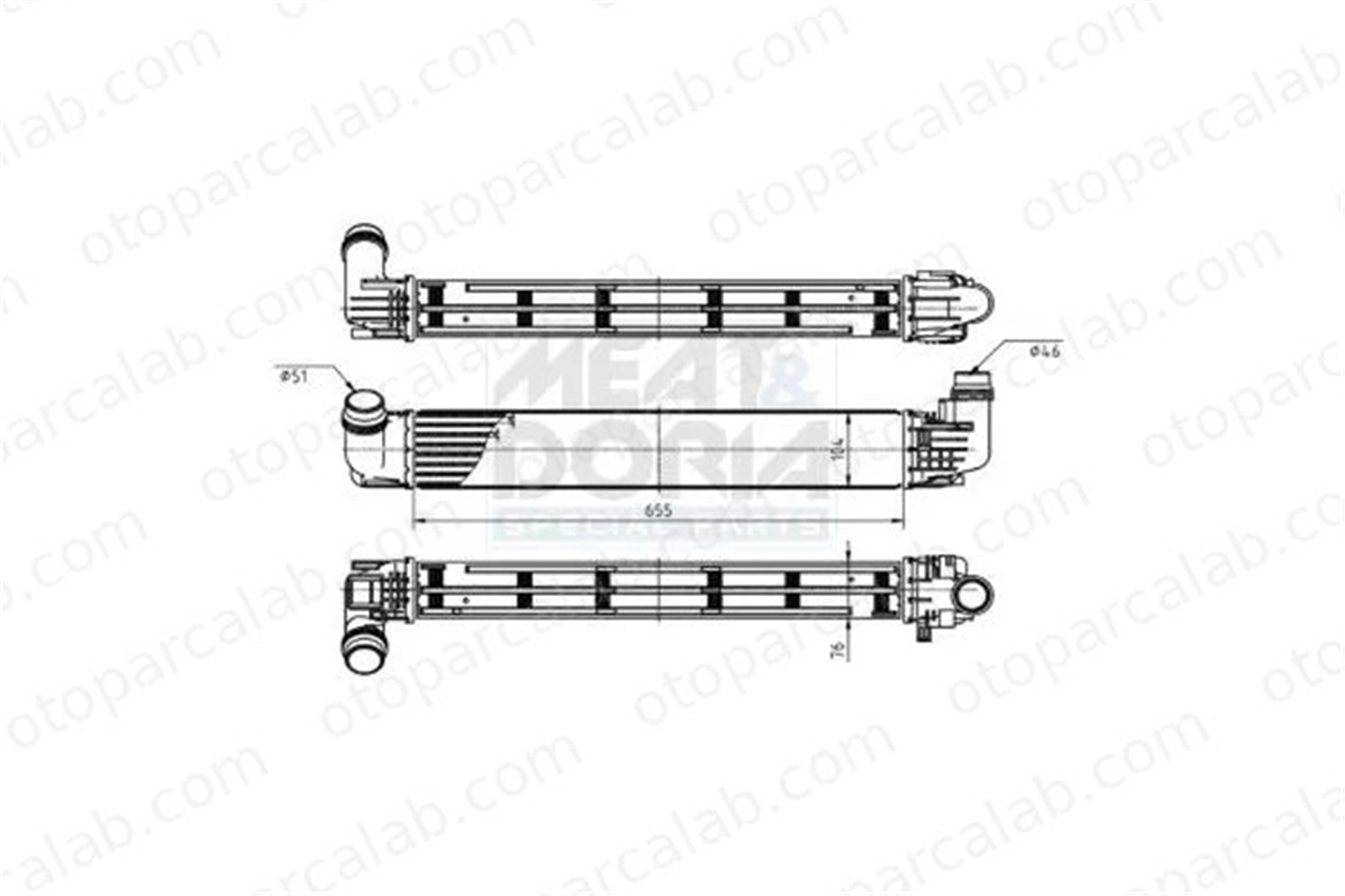 ORIS 1504-4835 Turbo Radyatörü ORİS 1504-4835 DACIA DUSTER DUSTER Kasa/SUV 8200880552