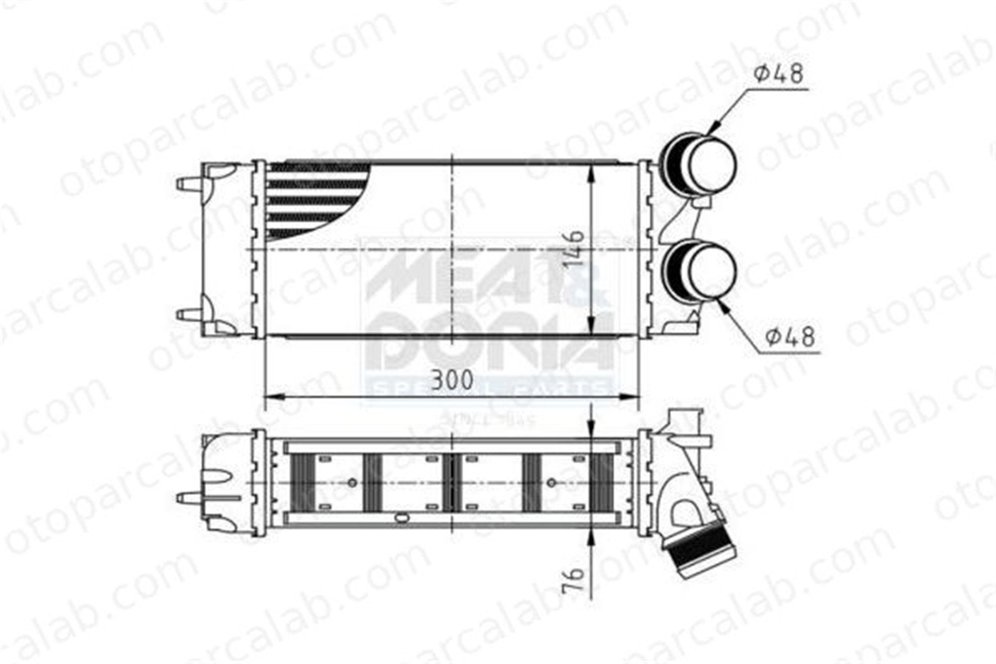 ORIS 1550-4835A Turbo Radyatörü ORİS 1550-4835A CITROËN BERLINGO Kasa/büyük limuzin BERLINGO MULTISPACE 9800291280 384N9