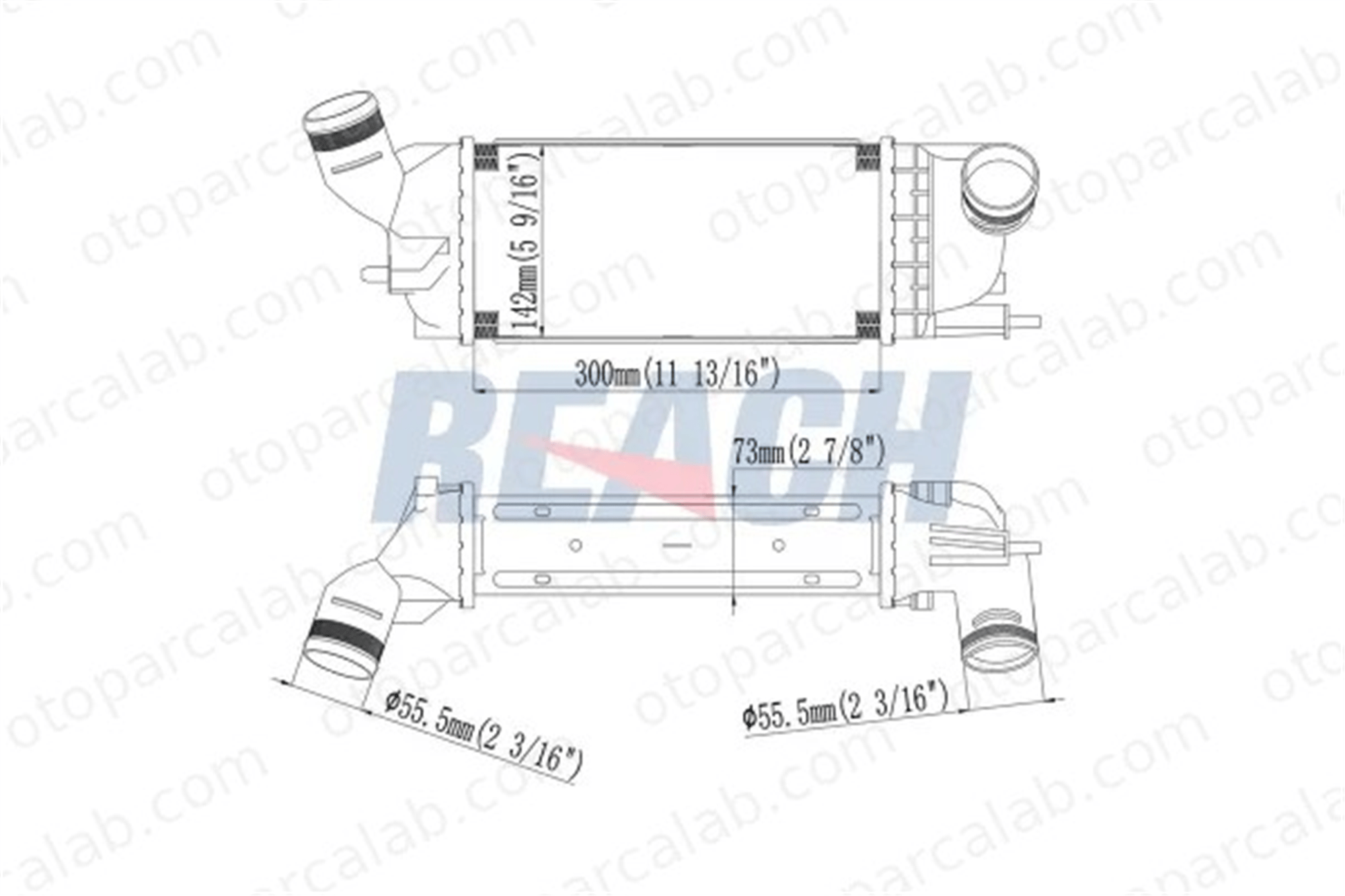 ORIS 1627-4835 Turbo Radyatörü ORİS 1627-4835 CITROËN C5 III C5 III Break 384K8 0384K8