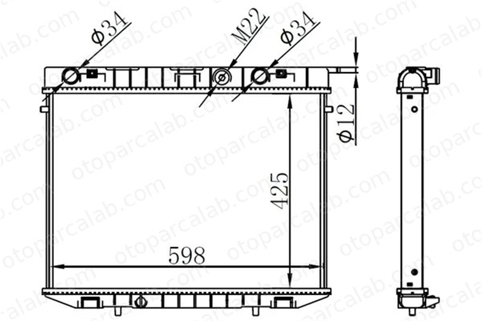 ORIS BOP006026 Su Radyatörü ORİS BOP006026 CITROËN XSARA XSARA Break 1331Y8 133042