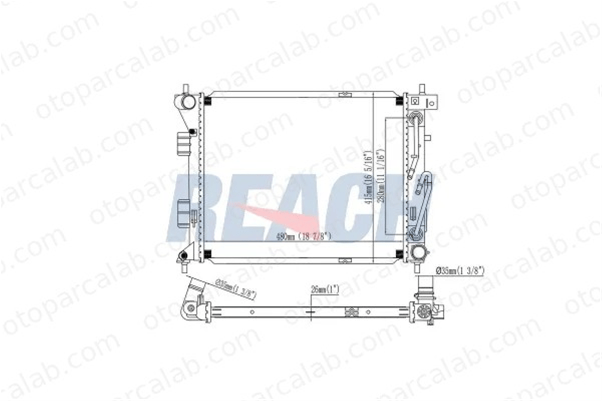 ORIS BSZ021 Su Radyatörü ORİS BSZ021 HYUNDAI i30 i30 Coupe 25310A5850 25310A5950
