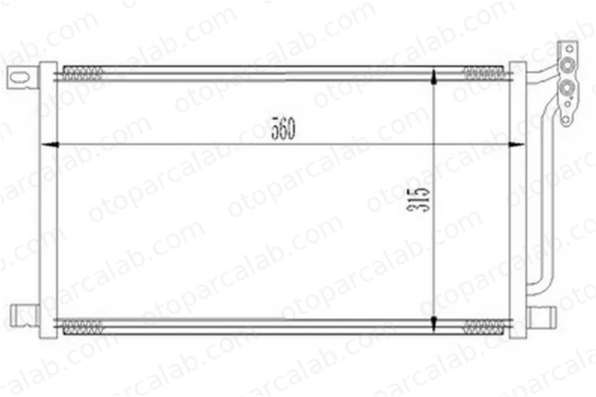 ORIS CBM166016 Klima Radyatörü ORİS CBM166016 BMW 5 5 Touring 64538378438 8378438