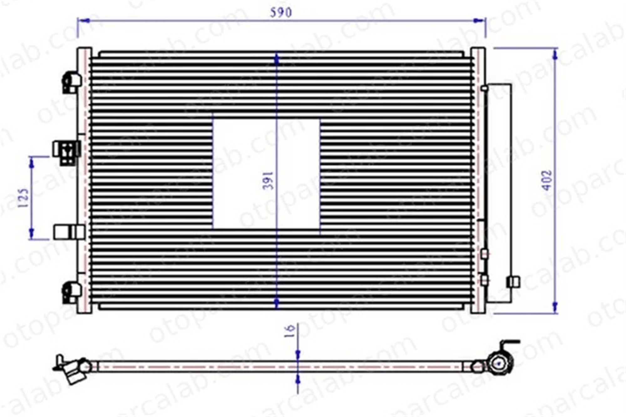 ORIS CFR661000 Klima Radyatörü ORİS CFR661000 FORD TRANSIT V363 Panelvan/Van TRANSIT V363 Platform şasi BK2119710AB 1778169