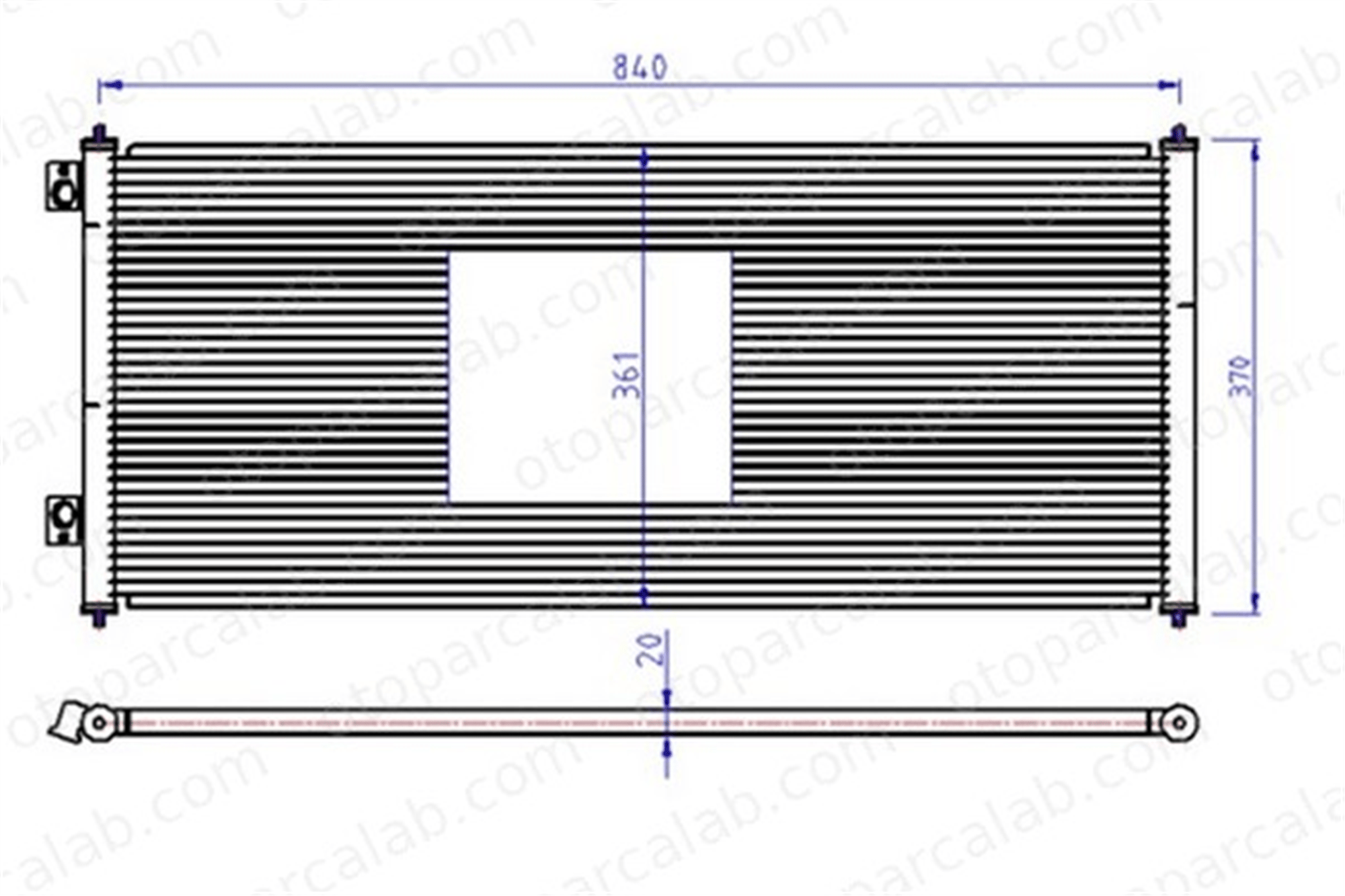 ORIS CFR971016 Klima Radyatörü ORİS CFR971016 FORD TRANSIT Panelvan/Van TRANSIT Minibüs/Otobüs 1671707 4041973