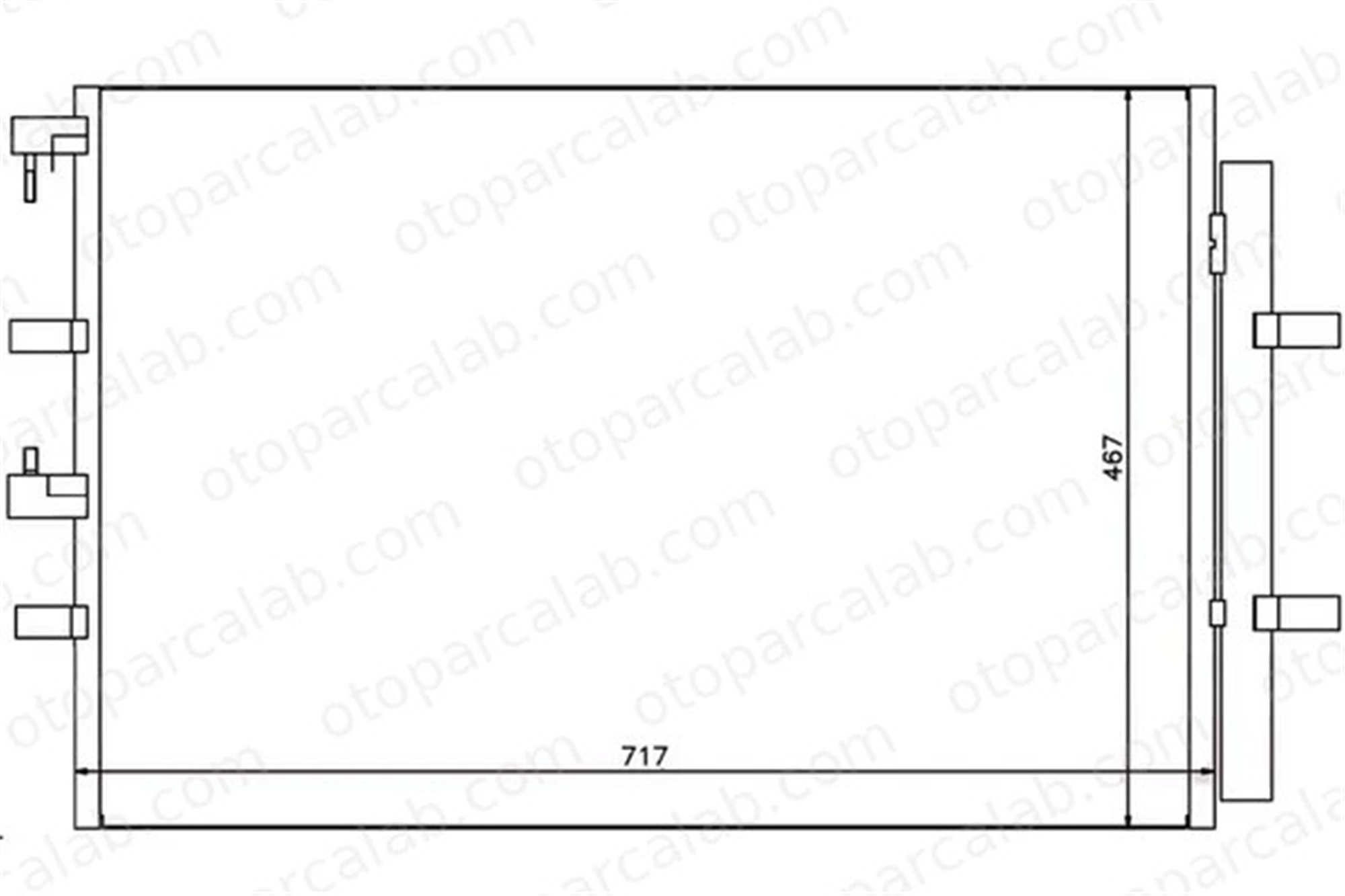 ORIS CFR978016 Klima Radyatörü ORİS CFR978016 FORD TRANSIT V363 Panelvan/Van TRANSIT V363 Platform şasi BK2119710AB 1778169