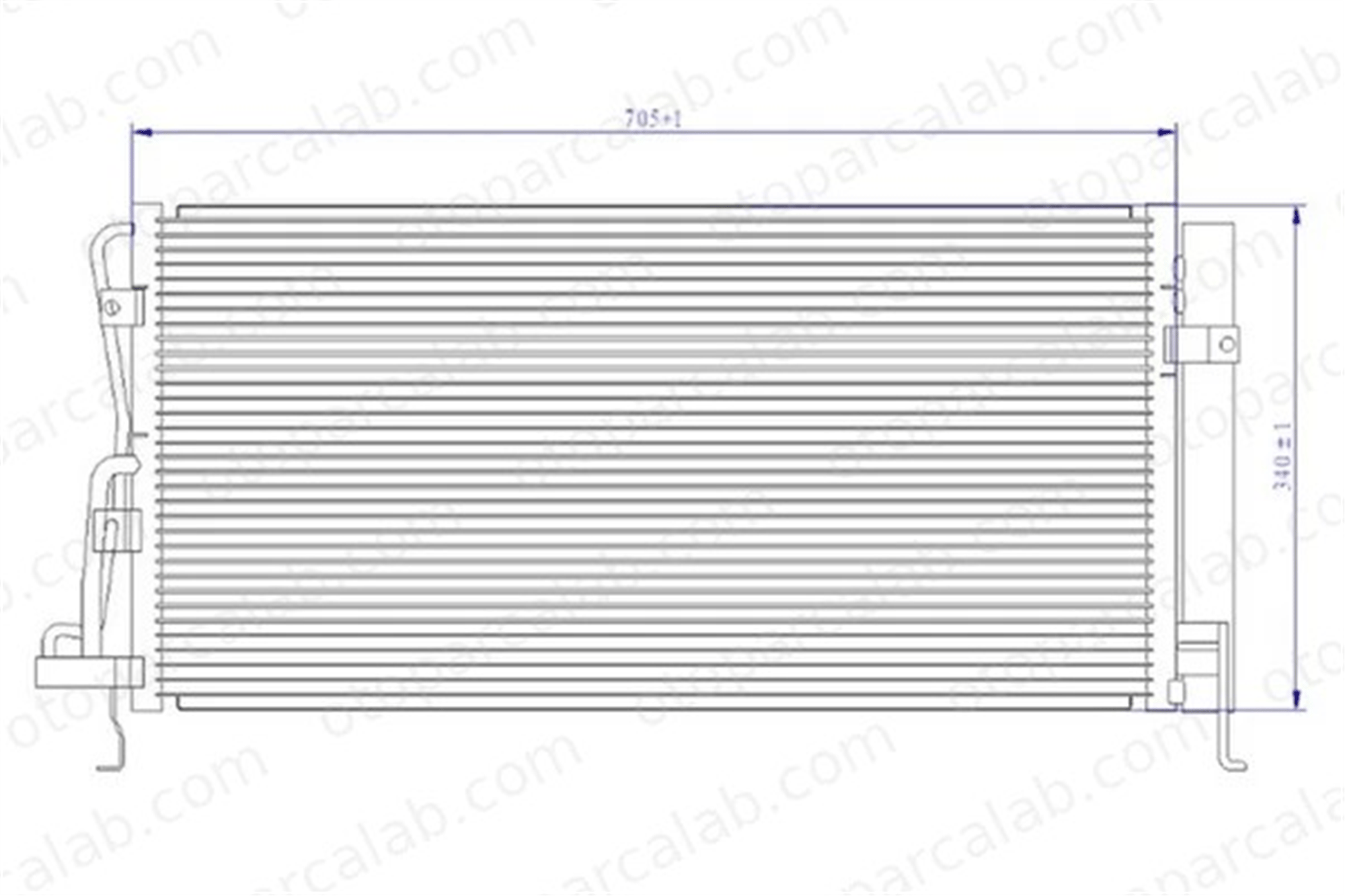 ORIS CHY003016 Klima Radyatörü ORİS CHY003016 HYUNDAI XG SONATA IV 9760638003