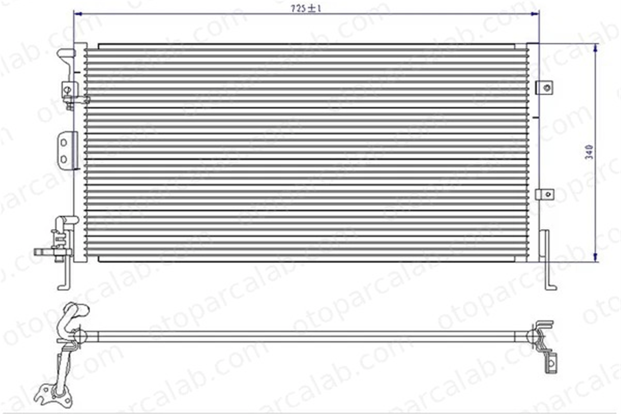 ORIS CHY638016 Klima Radyatörü ORİS CHY638016 HYUNDAI SONATA IV XG 9760638001 9760638002