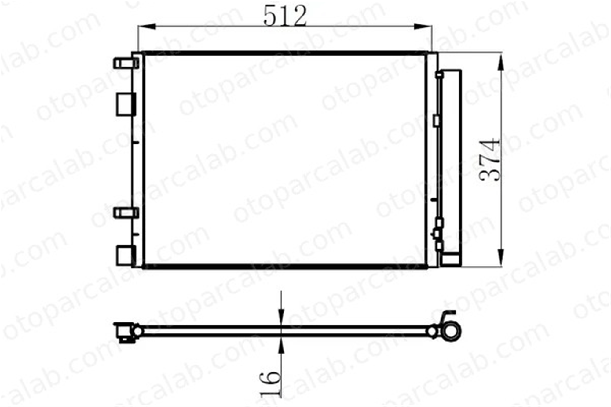 ORIS CHY760016 Klima Radyatörü ORİS CHY760016 HYUNDAI i20 I ACCENT IV Sedan 976061R300 976061V300