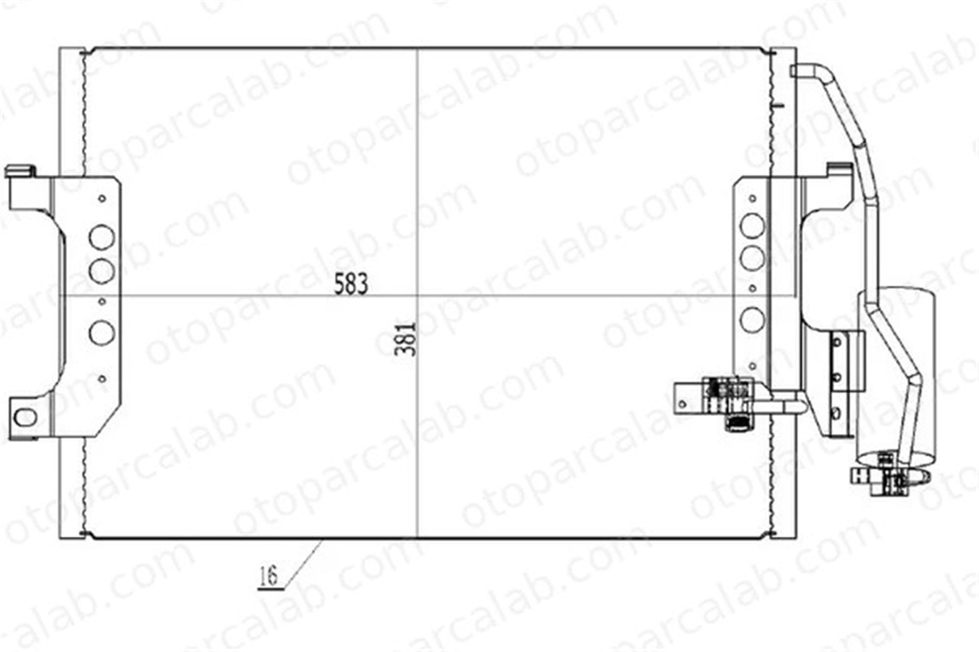 ORIS CME650016 Klima Radyatörü ORİS CME650016 MERCEDES-BENZ A-SERISI VANEO A1685001154 1685000854