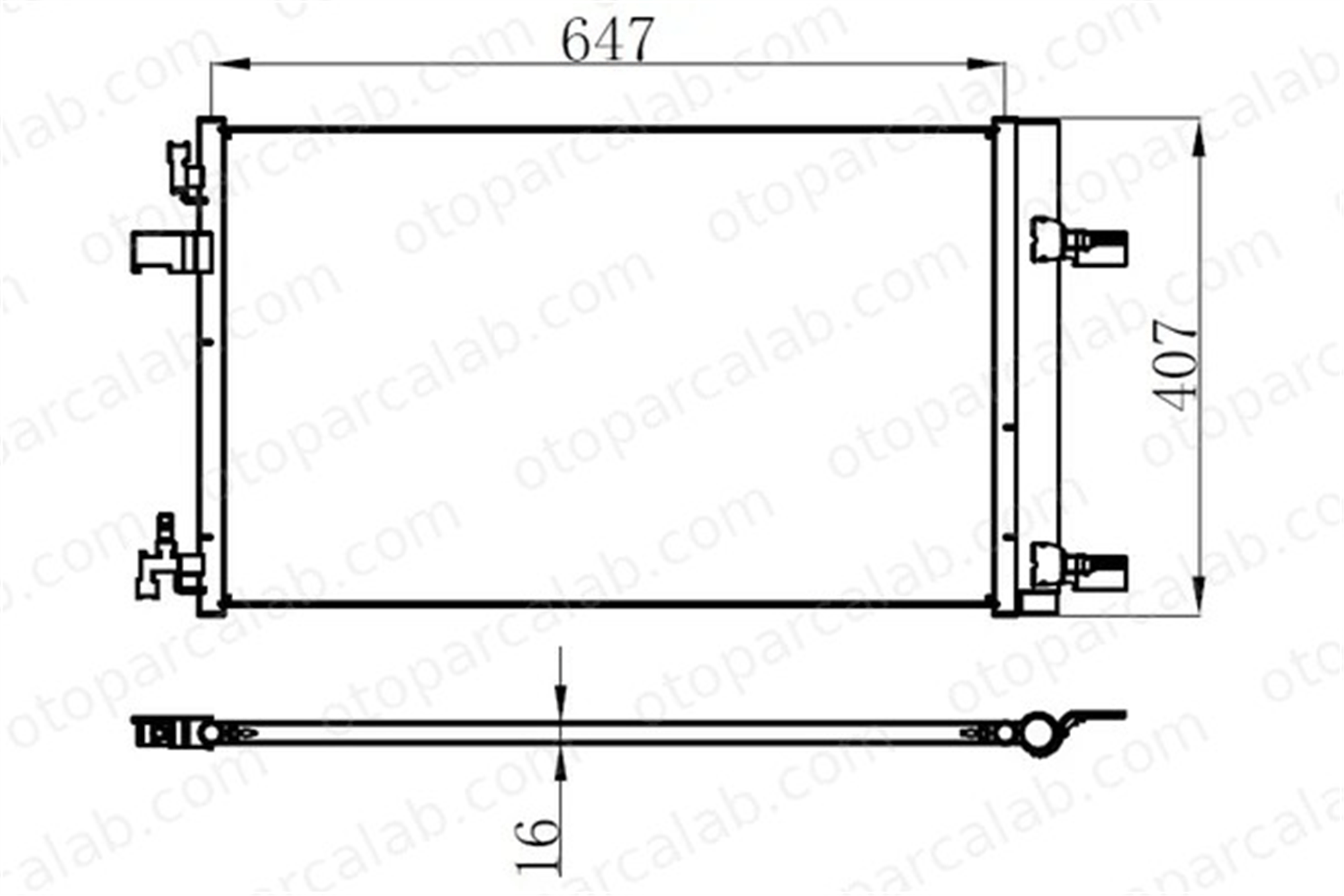 ORIS COP551016 Klima Radyatörü ORİS COP551016 OPEL ZAFIRA TOURER C ASTRA J Sports Tourer 39140128 13377763