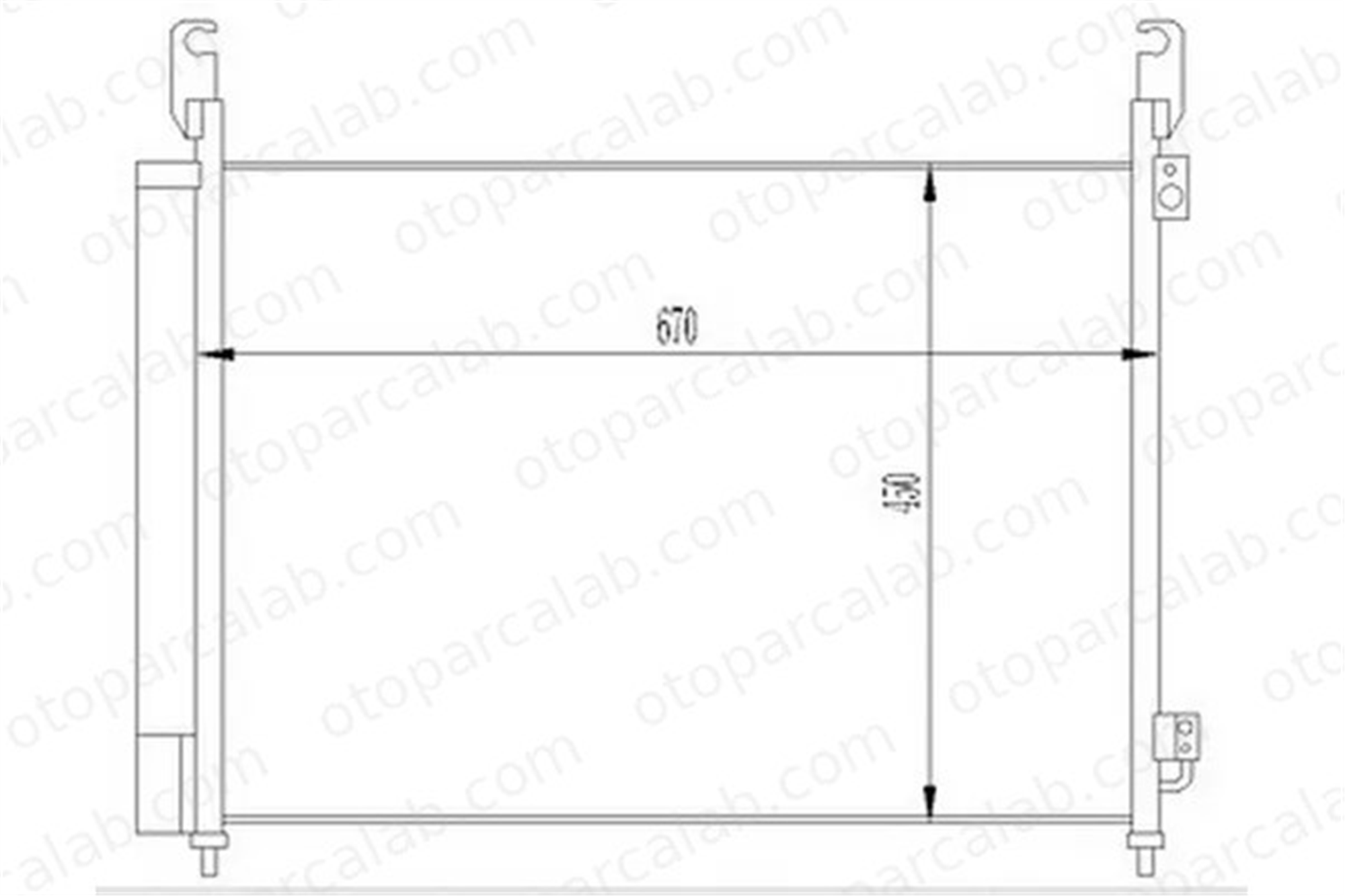 ORIS CRN705016 Klima Radyatörü ORİS CRN705016 RENAULT KOLEOS I 92100JY00A 921005115R
