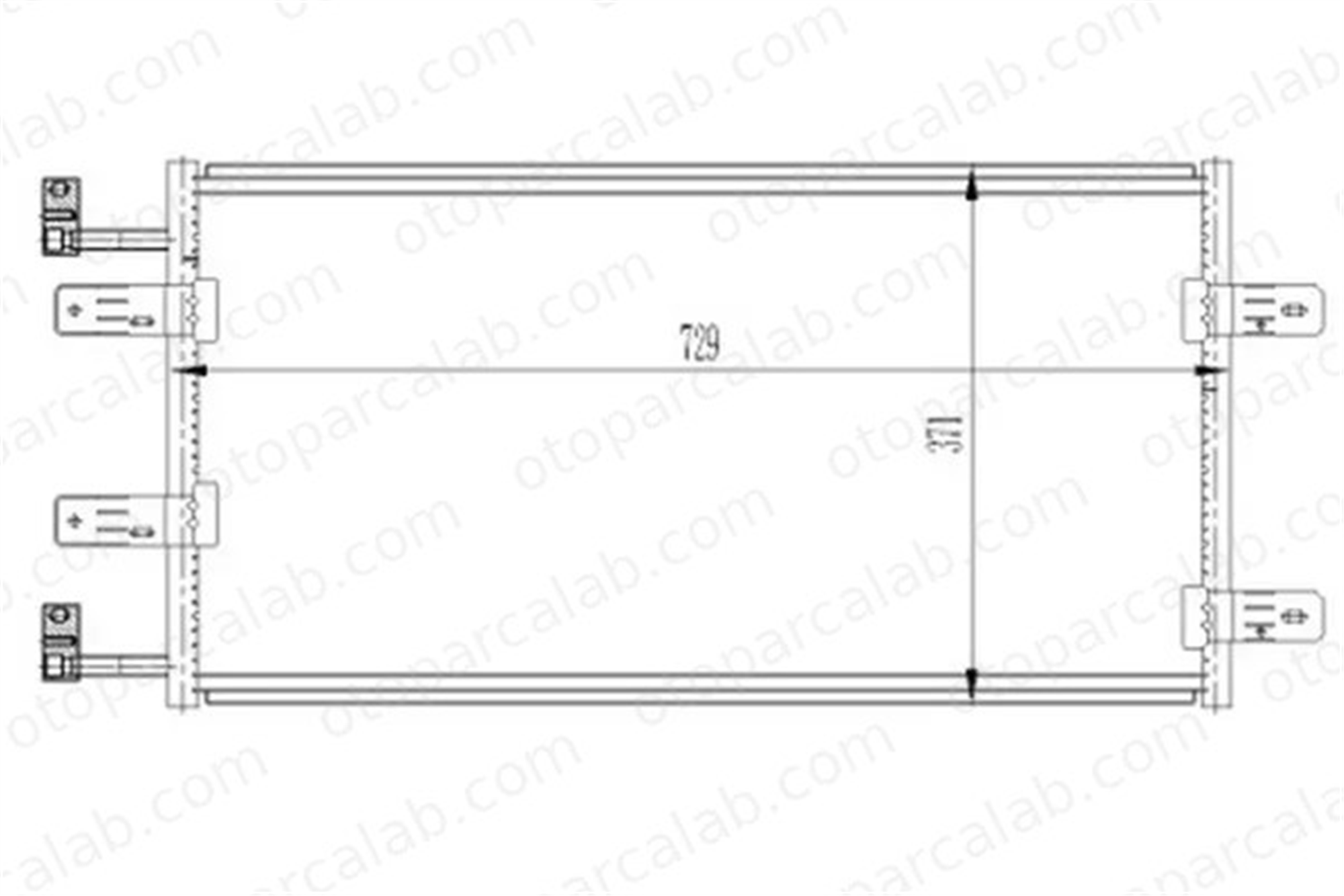 ORIS CRN764016 Klima Radyatörü ORİS CRN764016 NISSAN PRIMASTAR Minibüs/Otobüs PRIMASTAR Panelvan/Van 8200019382 2765000QAH