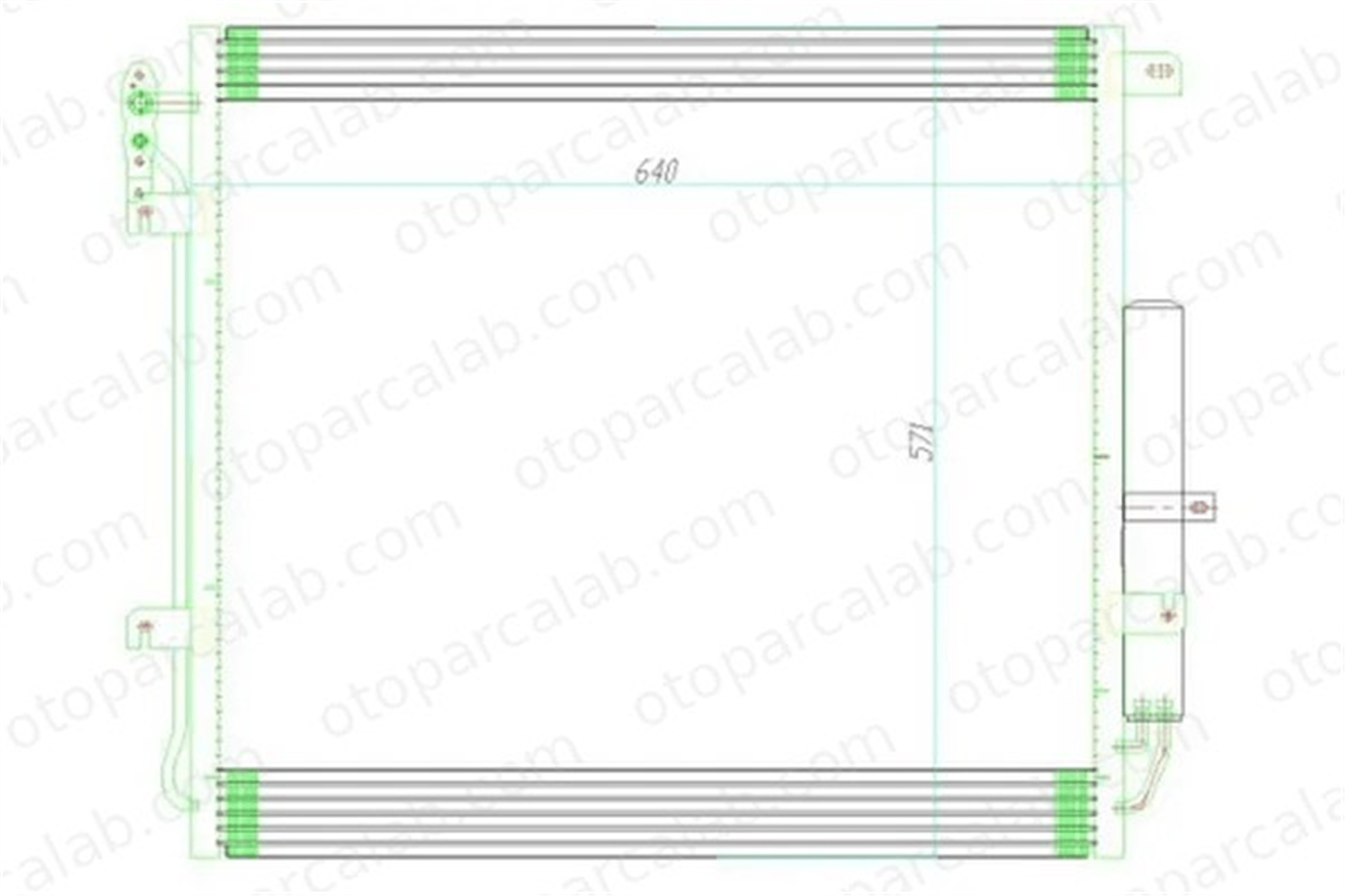 ORIS CRO708016 Klima Radyatörü ORİS CRO708016 LAND ROVER DISCOVERY III JRB500030 LR018404