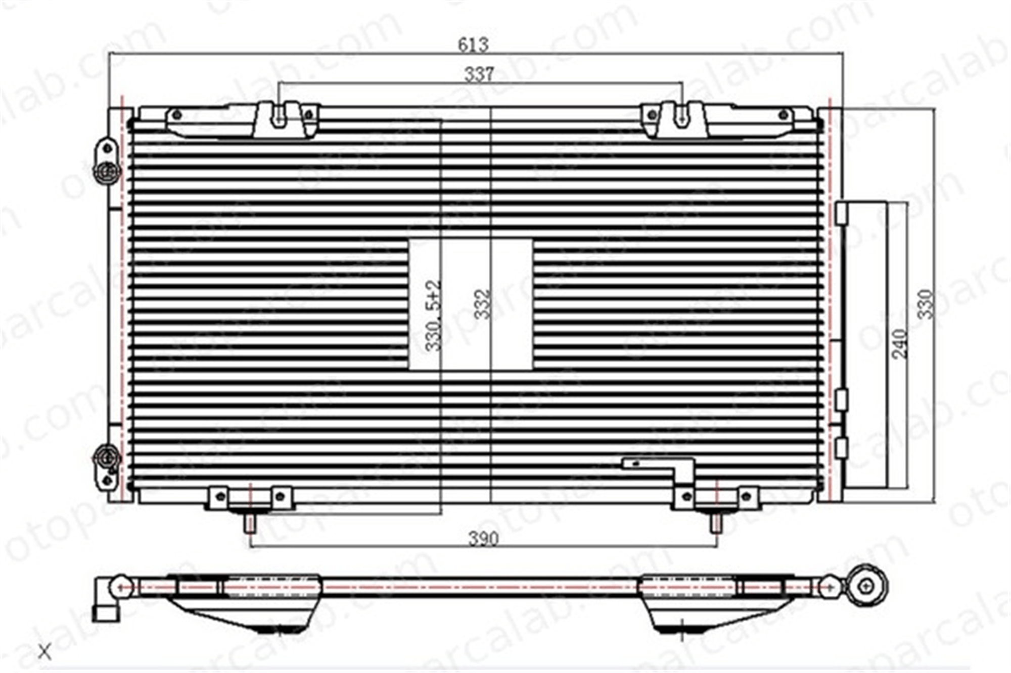 ORIS CTO010016 Klima Radyatörü ORİS CTO010016 TOYOTA AVENSIS AVENSIS Liftback 8845005010 8845005070