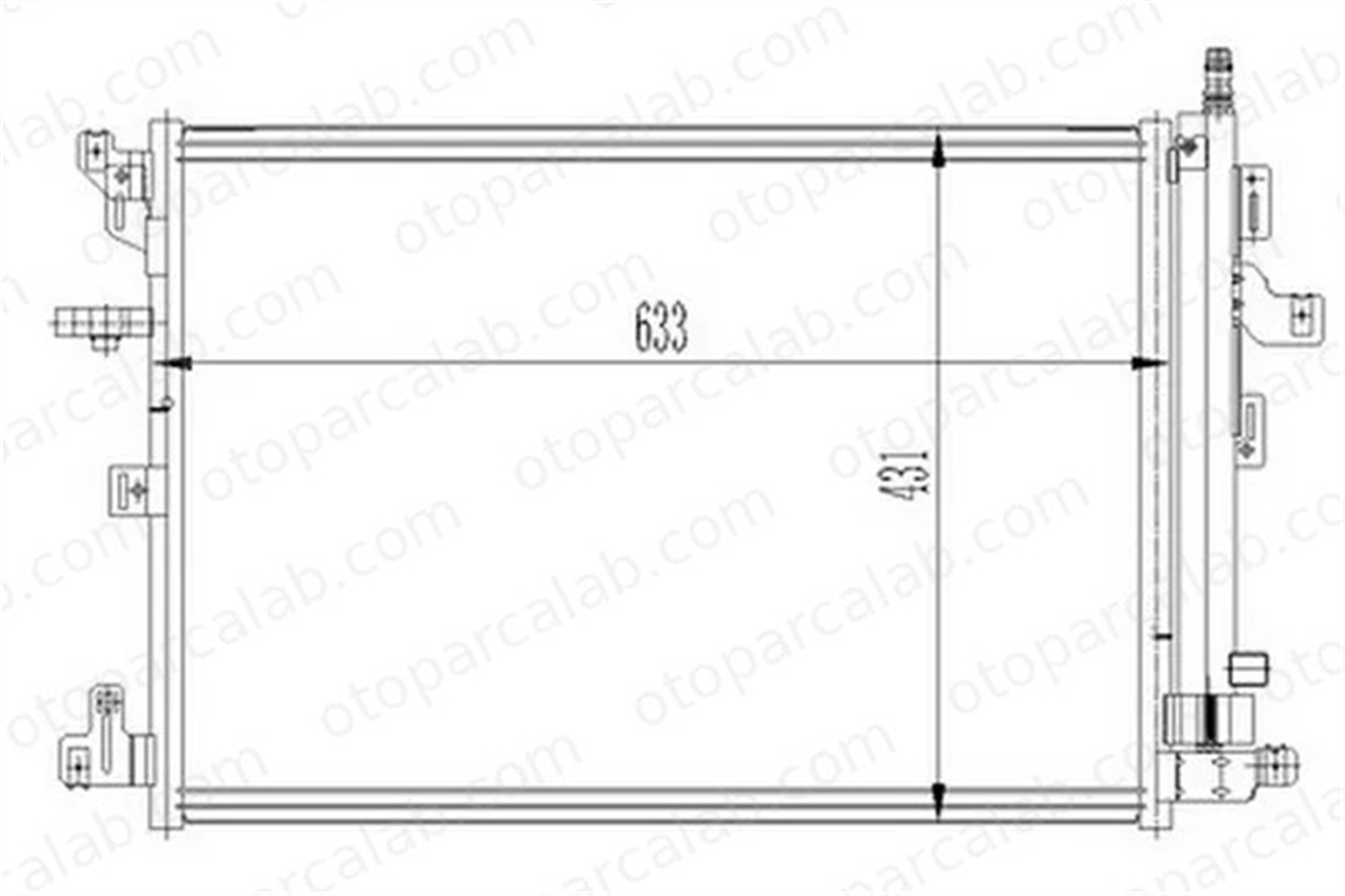 ORIS CVO512016 Klima Radyatörü ORİS CVO512016 VOLVO XC90 I 30781280 8683523