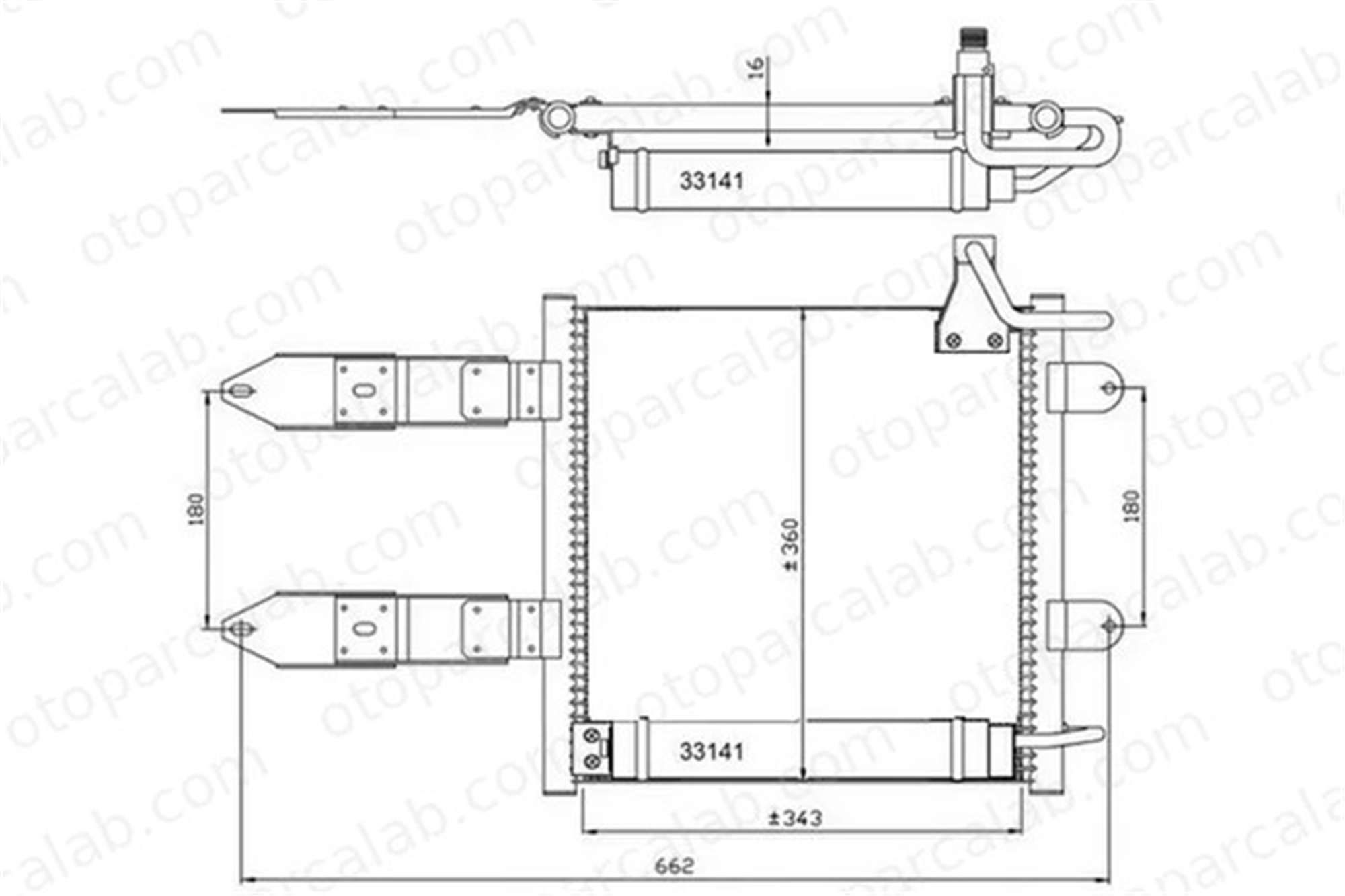 ORIS CVW994016 Klima Radyatörü ORİS CVW994016 VW POLO LUPO I 6X0820413A
