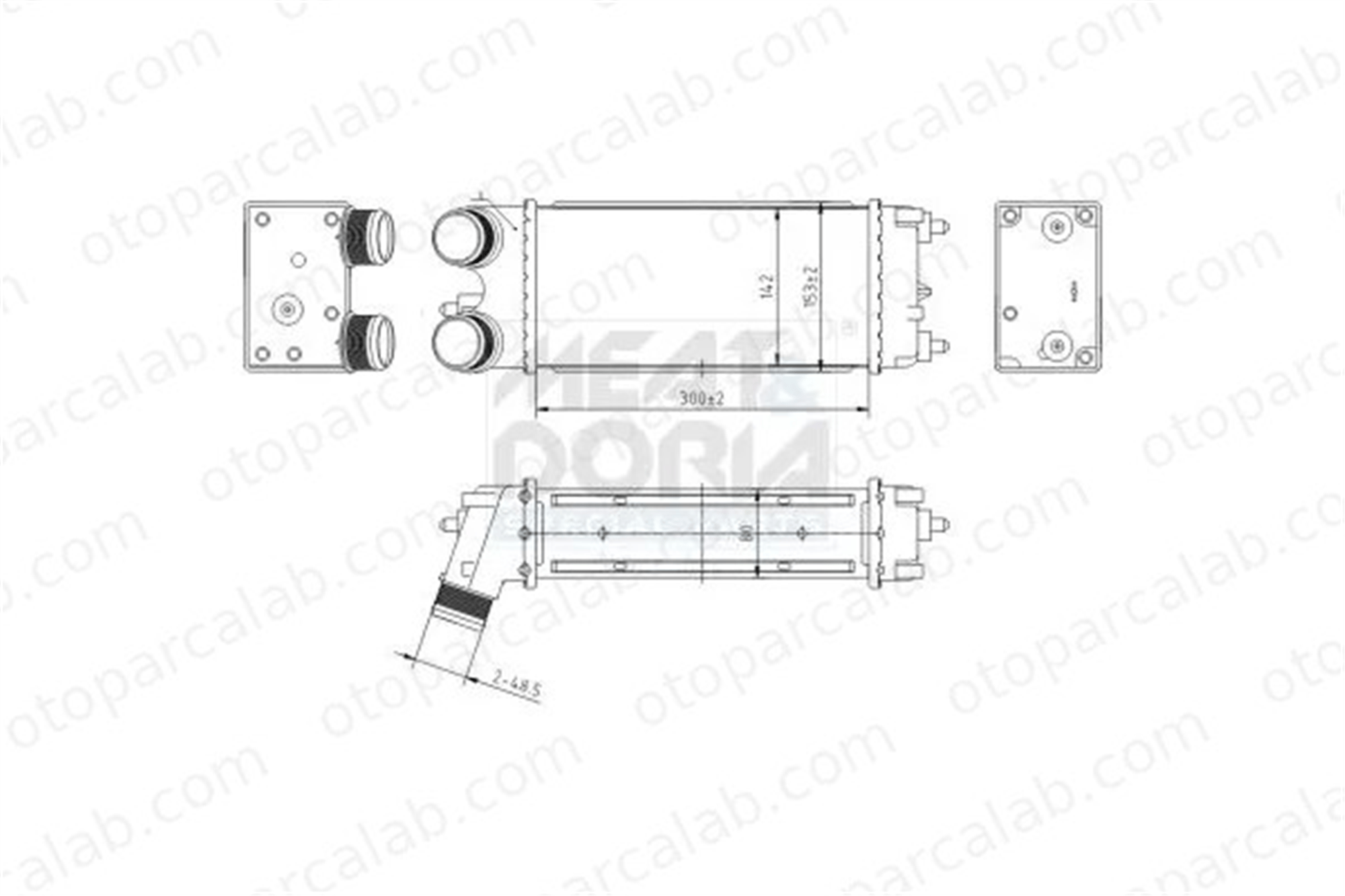 ORIS FR502080 Turbo Radyatörü ORİS FR502080 FORD TOURNEO COURIER B460 MPV TRANSIT COURIER B460 Kasa/büyük limuzin FT766K775BA 1882817