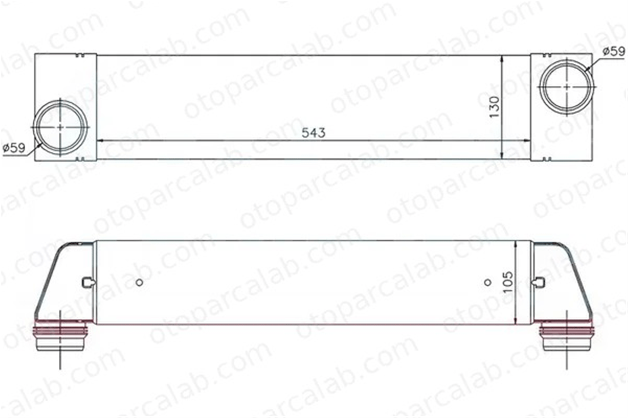 ORIS IBM507105 Turbo Radyatörü ORİS IBM507105 BMW 7 LAND ROVER RANGE ROVER III PML000010 17517790846