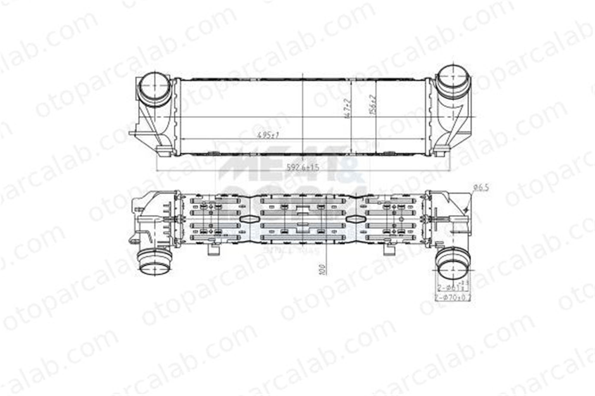 ORIS IBM513098 Turbo Radyatörü ORİS IBM513098 BMW 5 5 Touring 17117618768