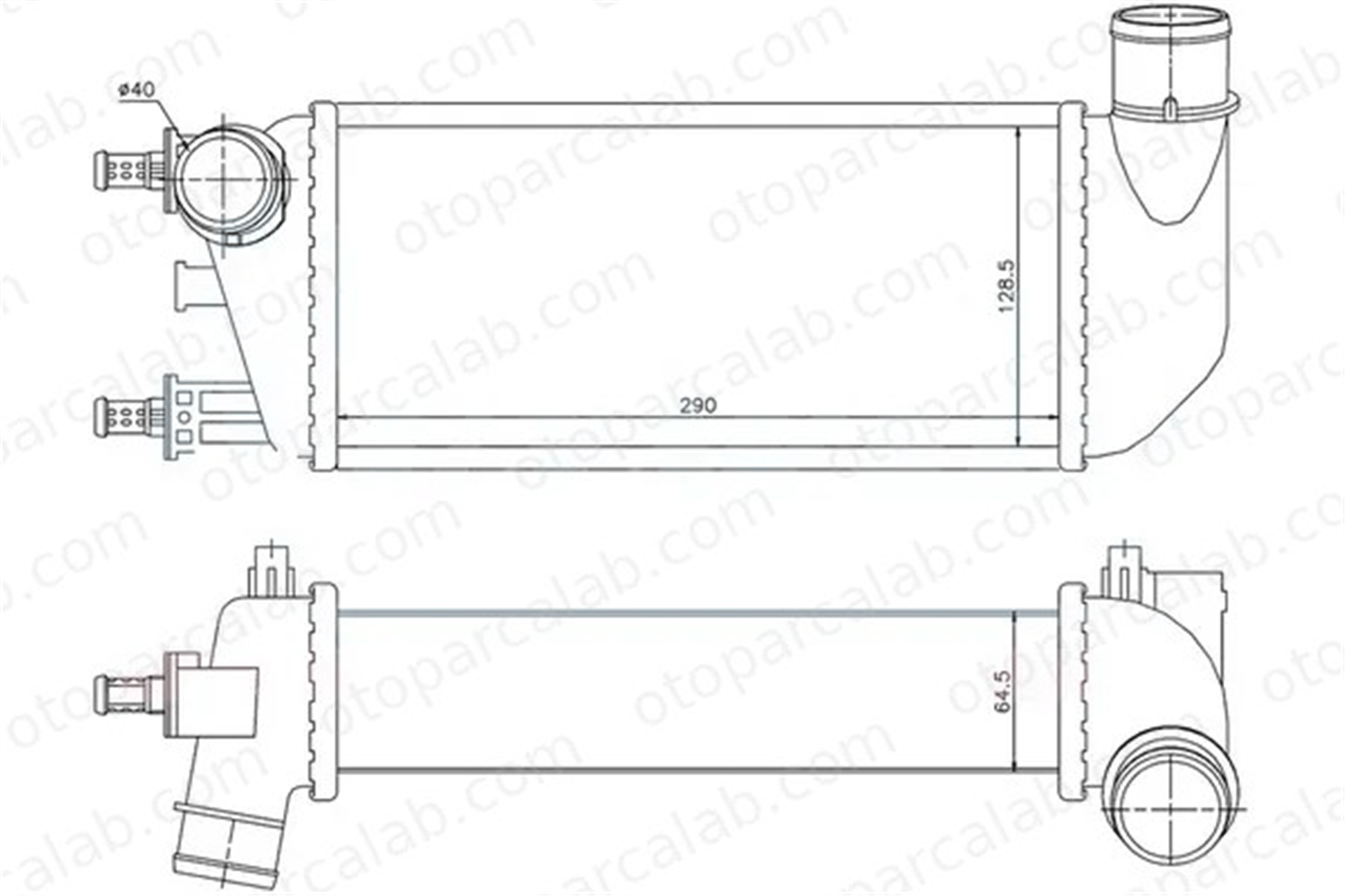 ORIS IFI504065 Turbo Radyatörü ORİS IFI504065 FIAT 500 500 C 51787495 1560794