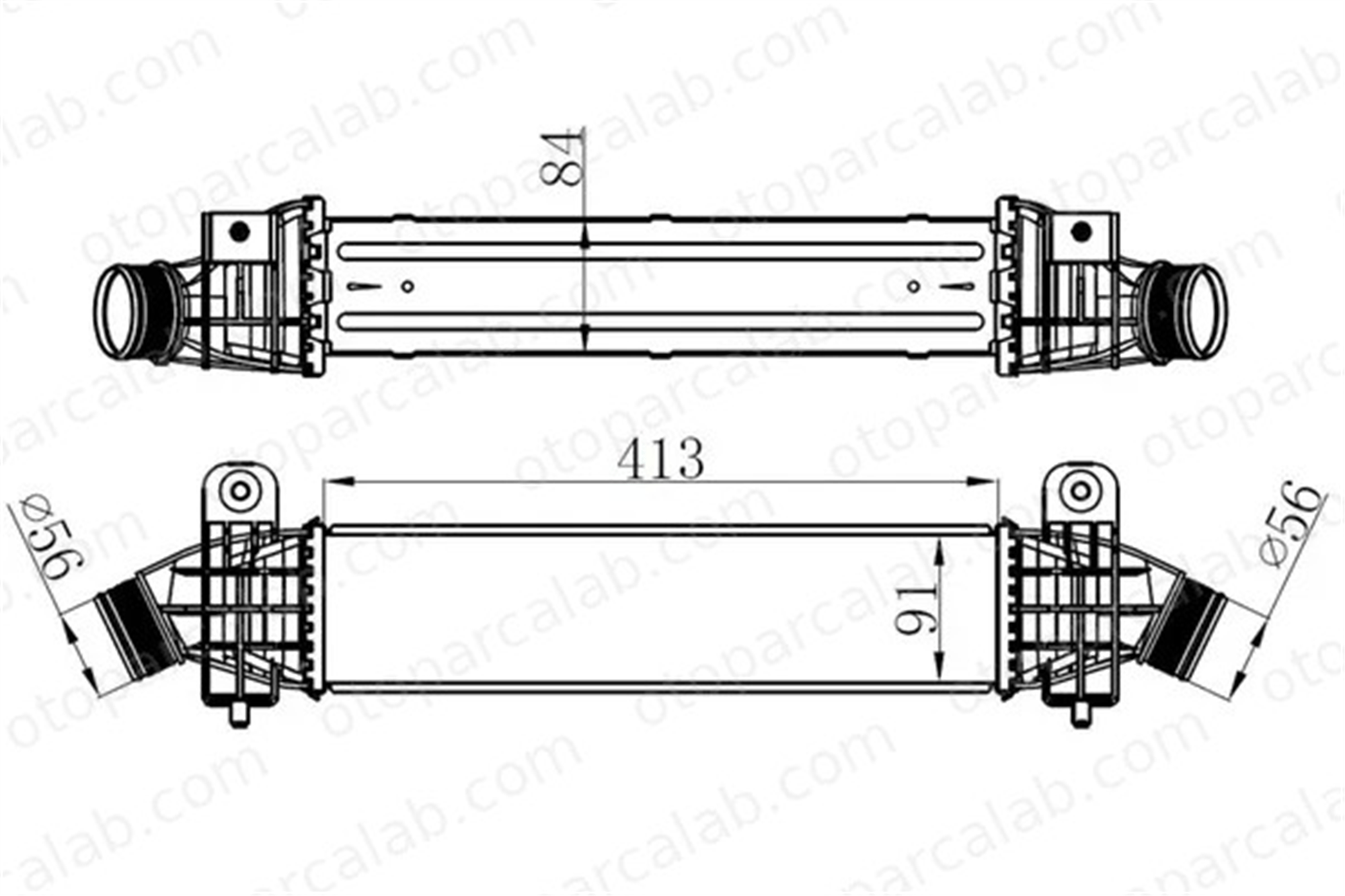 ORIS IFR002085 Turbo Radyatörü ORİS IFR002085 FORD MONDEO III MONDEO III Sedan 1S7Q9L440AE 1S7Q9L440AF