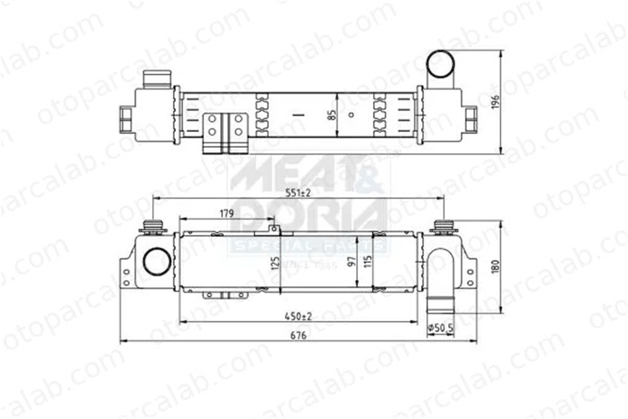 ORIS IKI504085 Turbo Radyatörü ORİS IKI504085 VW TRANSPORTER T5 Minibüs/Otobüs TRANSPORTER T5 Panelvan/Van 281904A101 30354