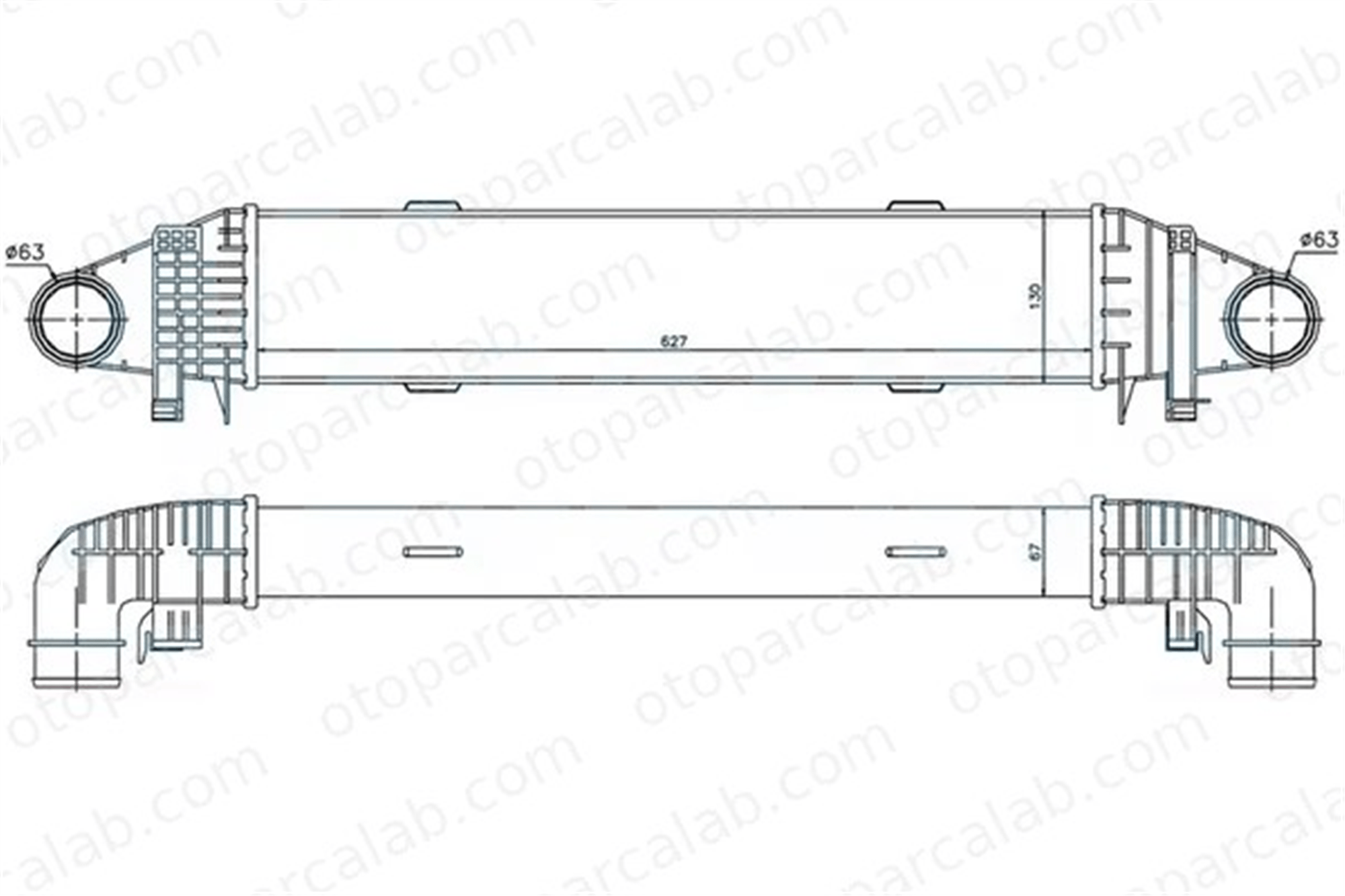 ORIS IME505067 Turbo Radyatörü ORİS IME505067 MERCEDES-BENZ C-SERISI T-Model C-SERISI A2045000500 2045000500