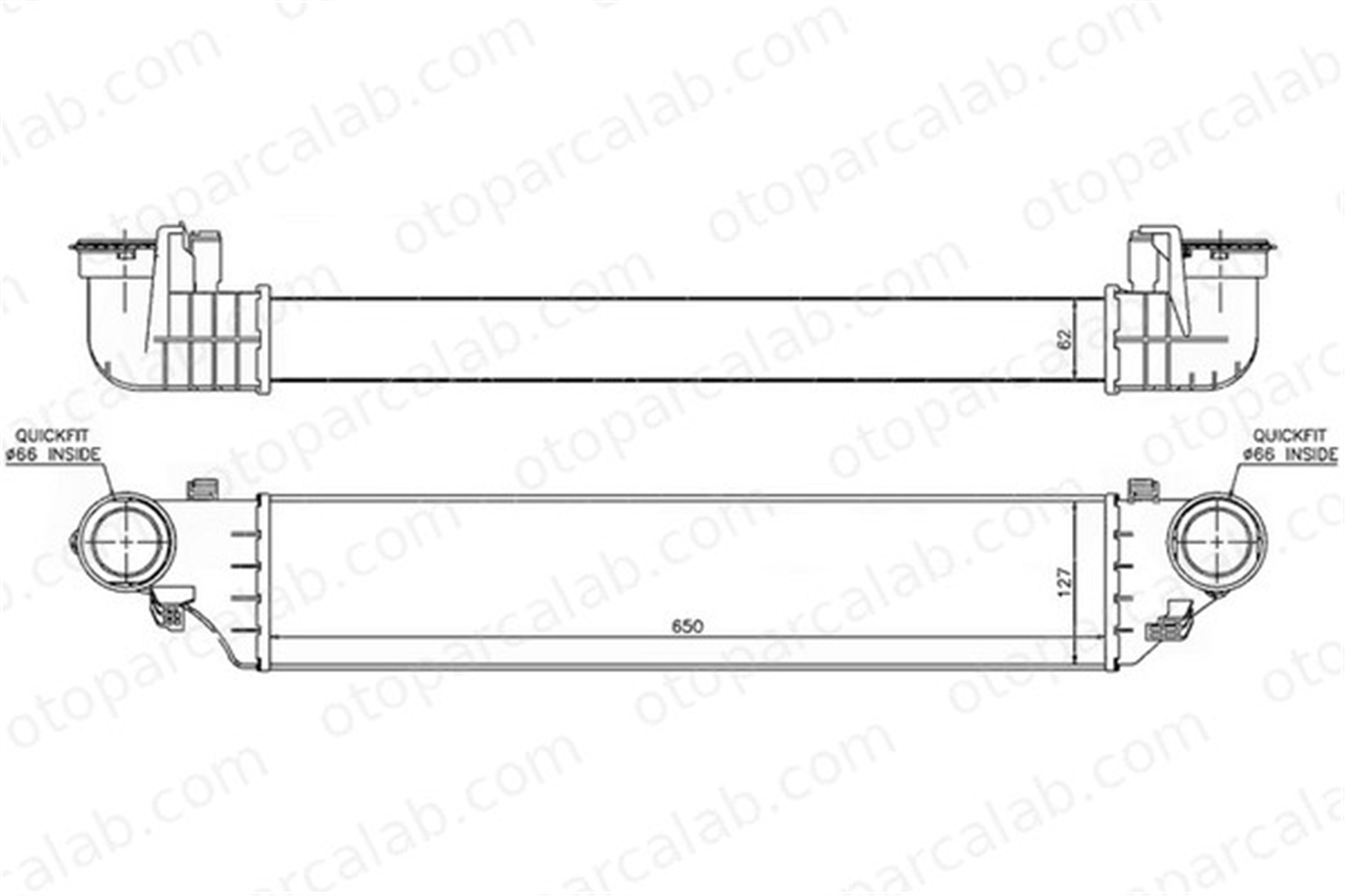 ORIS IME511062 Turbo Radyatörü ORİS IME511062 MERCEDES-BENZ C-SERISI T-Model C-SERISI 2035000500 35000500