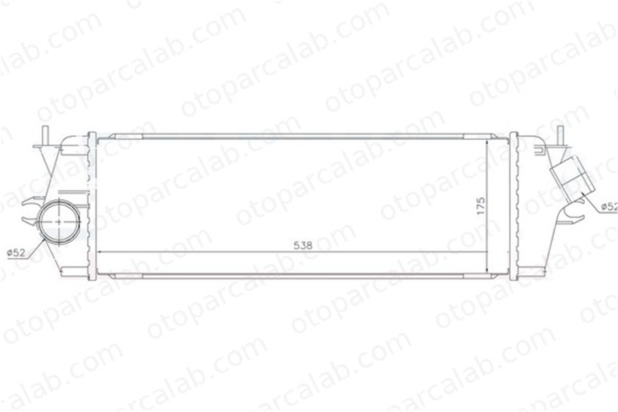 ORIS IRN509040 Turbo Radyatörü ORİS IRN509040 OPEL VIVARO A Minibüs/Otobüs VIVARO A Panelvan/Van 4416946 93854162