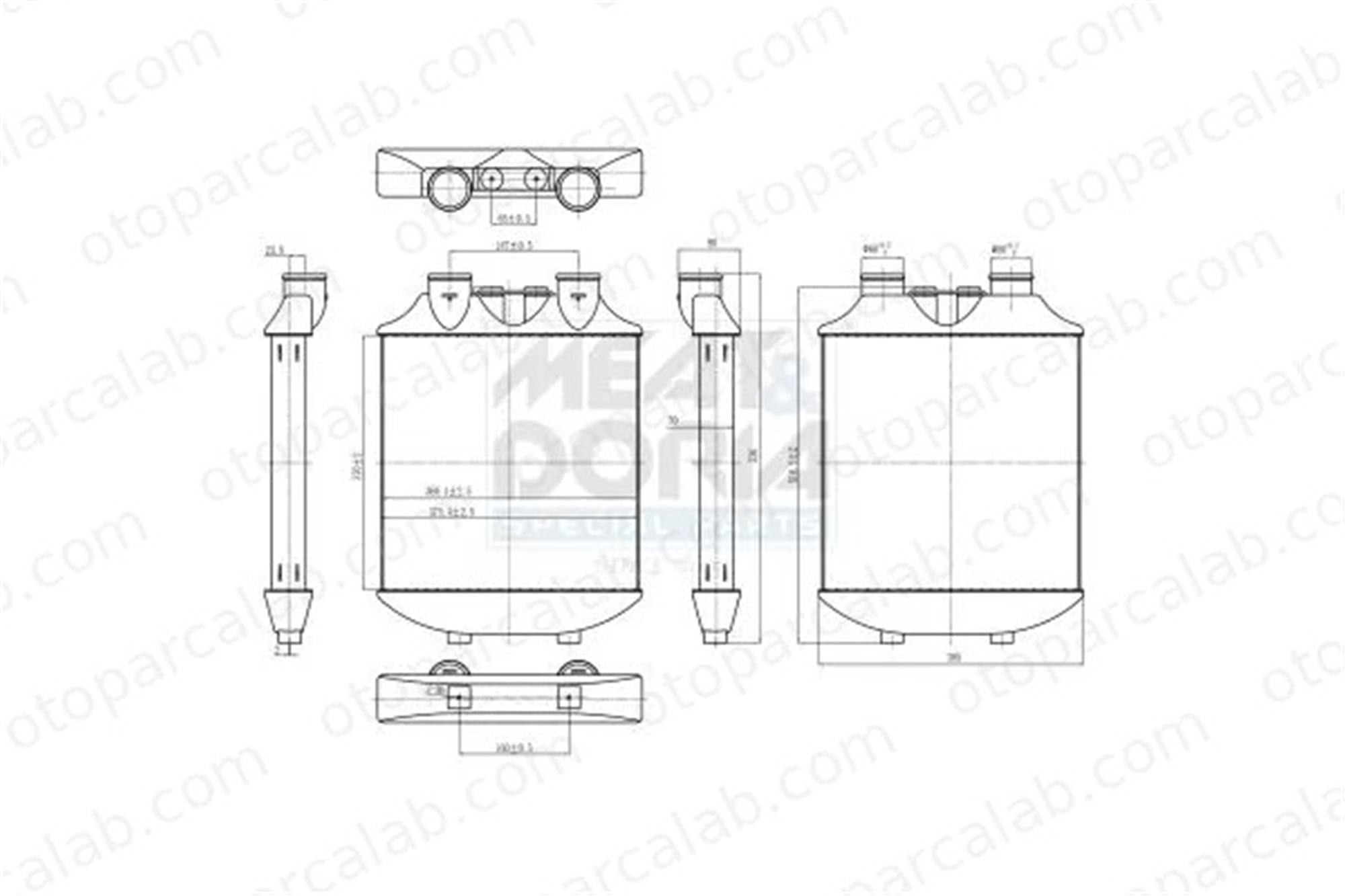 ORIS ISE001056 Turbo Radyatörü ORİS ISE001056 SEAT IBIZA III 6LL145804