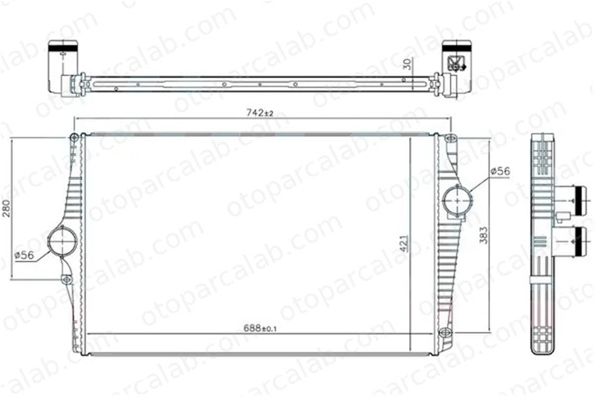 ORIS IVO001030 Turbo Radyatörü ORİS IVO001030 VOLVO XC90 I 8627375 30741579