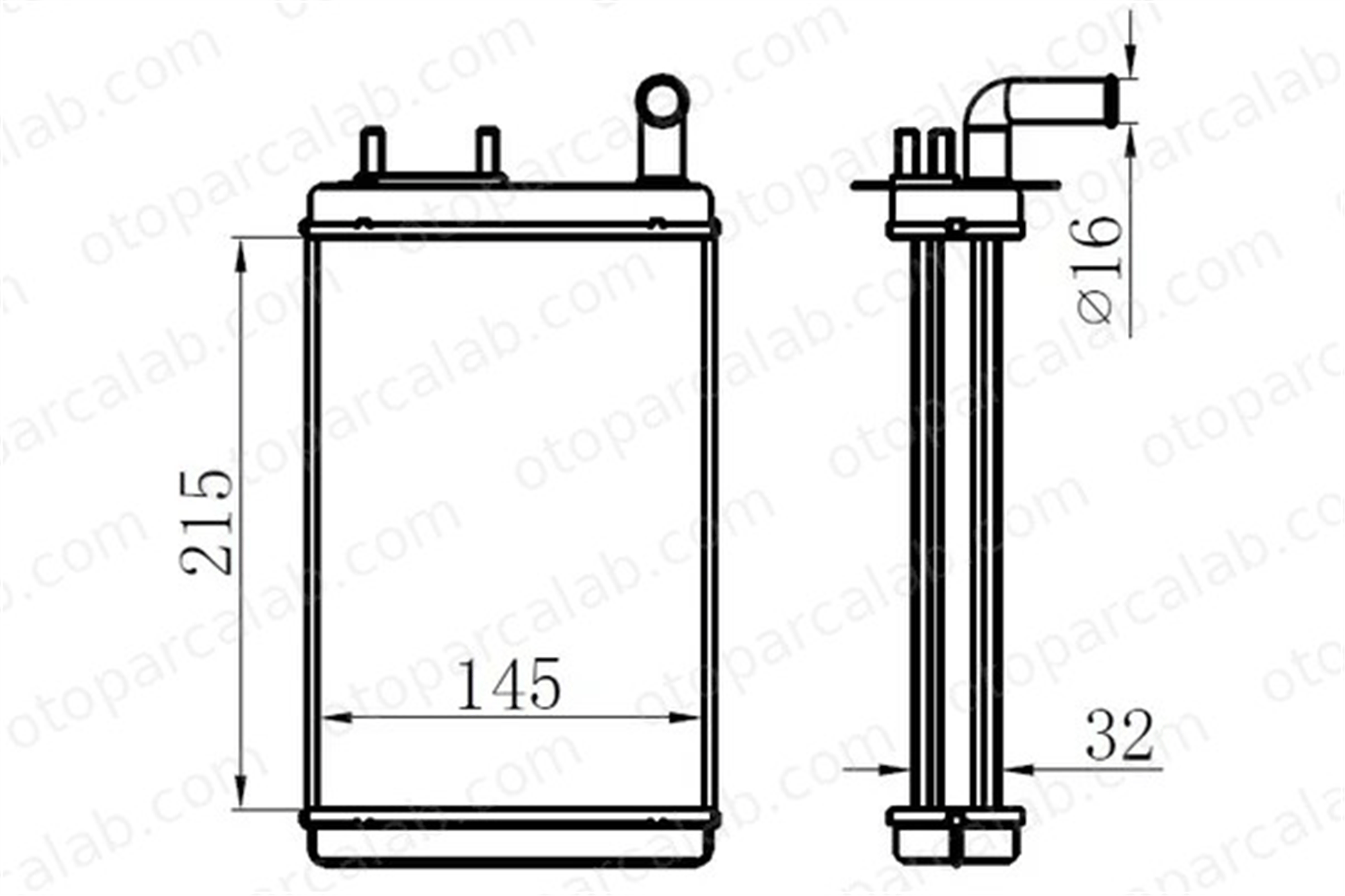 ORIS KFI008032 Kalorifer Radyatörü ORİS KFI008032 FIAT UNO FIORINO Kasa/büyük limuzin 40787031 5943154