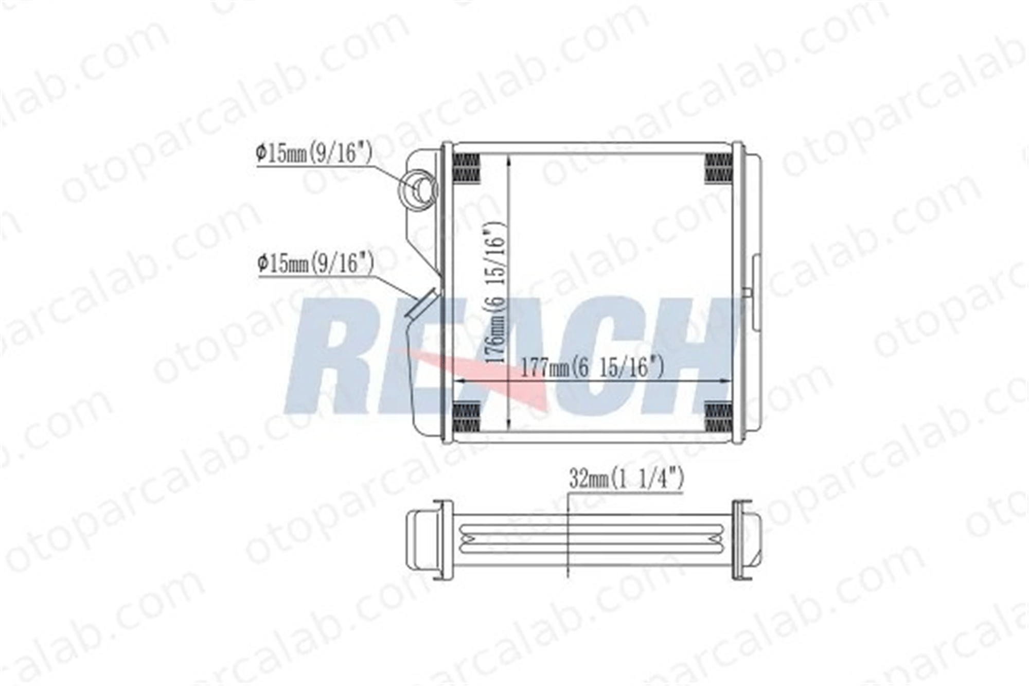 ORIS KOP001032 Kalorifer Radyatörü ORİS KOP001032 OPEL VECTRA A Hatchback VECTRA A 52463008 1618004