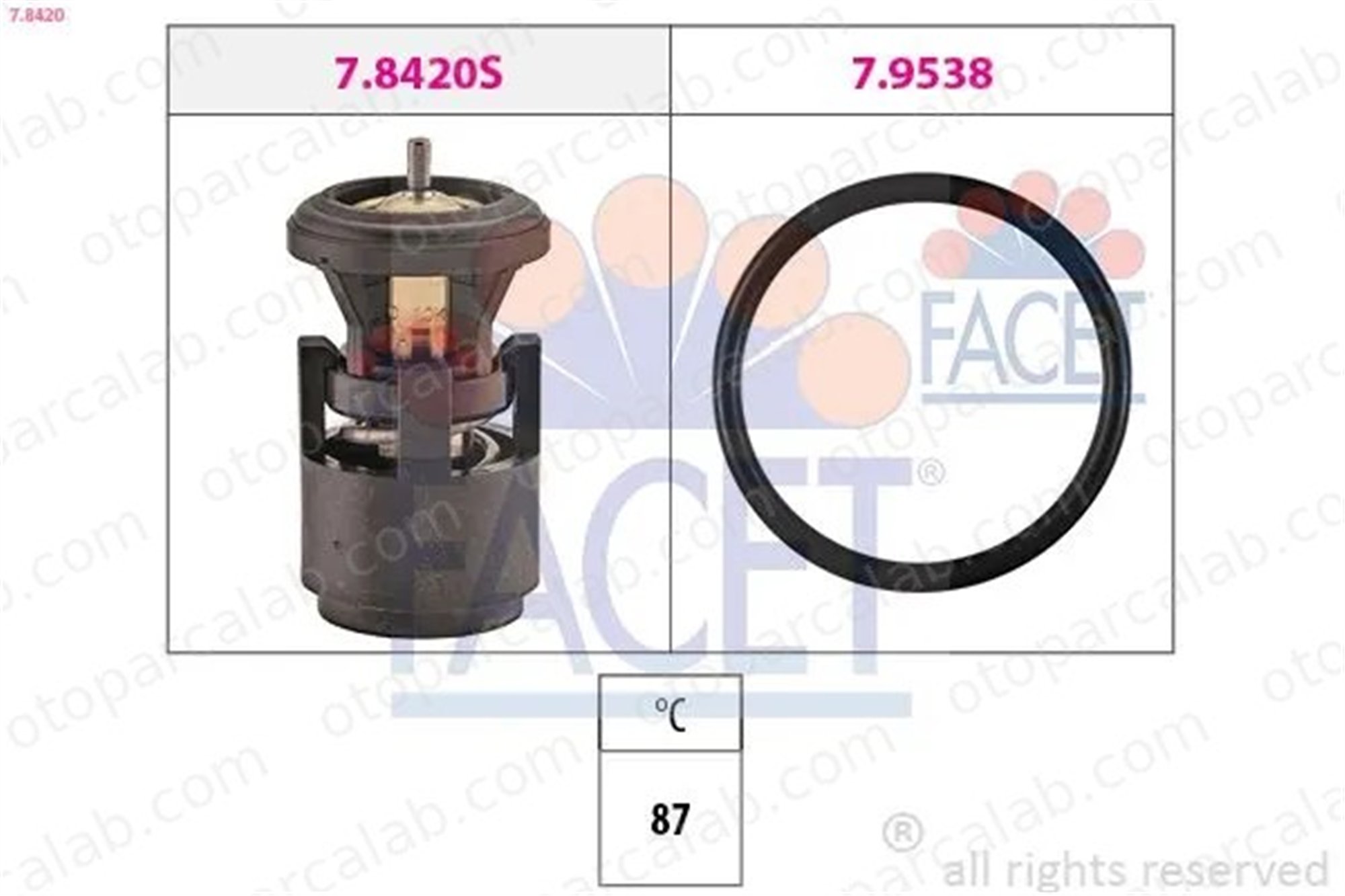 OSSCA 00104 Termostat SEAT CORDOBA IBIZA II 32121110B 32121110P