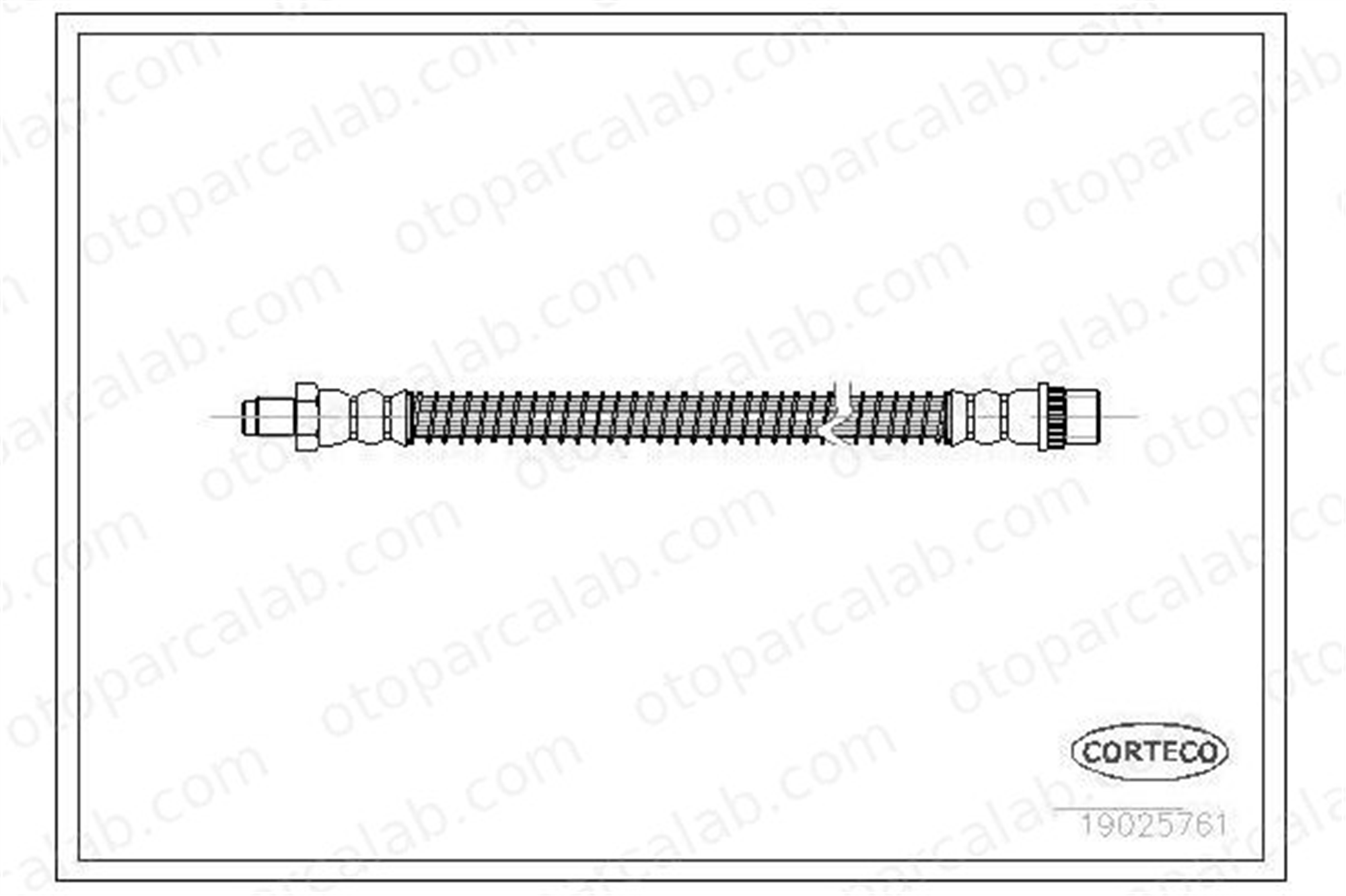 OSSCA 00331 Fren Hortumu Ön Sağ veya Sol CITROËN SAXO EVASION MPV 480668 480681