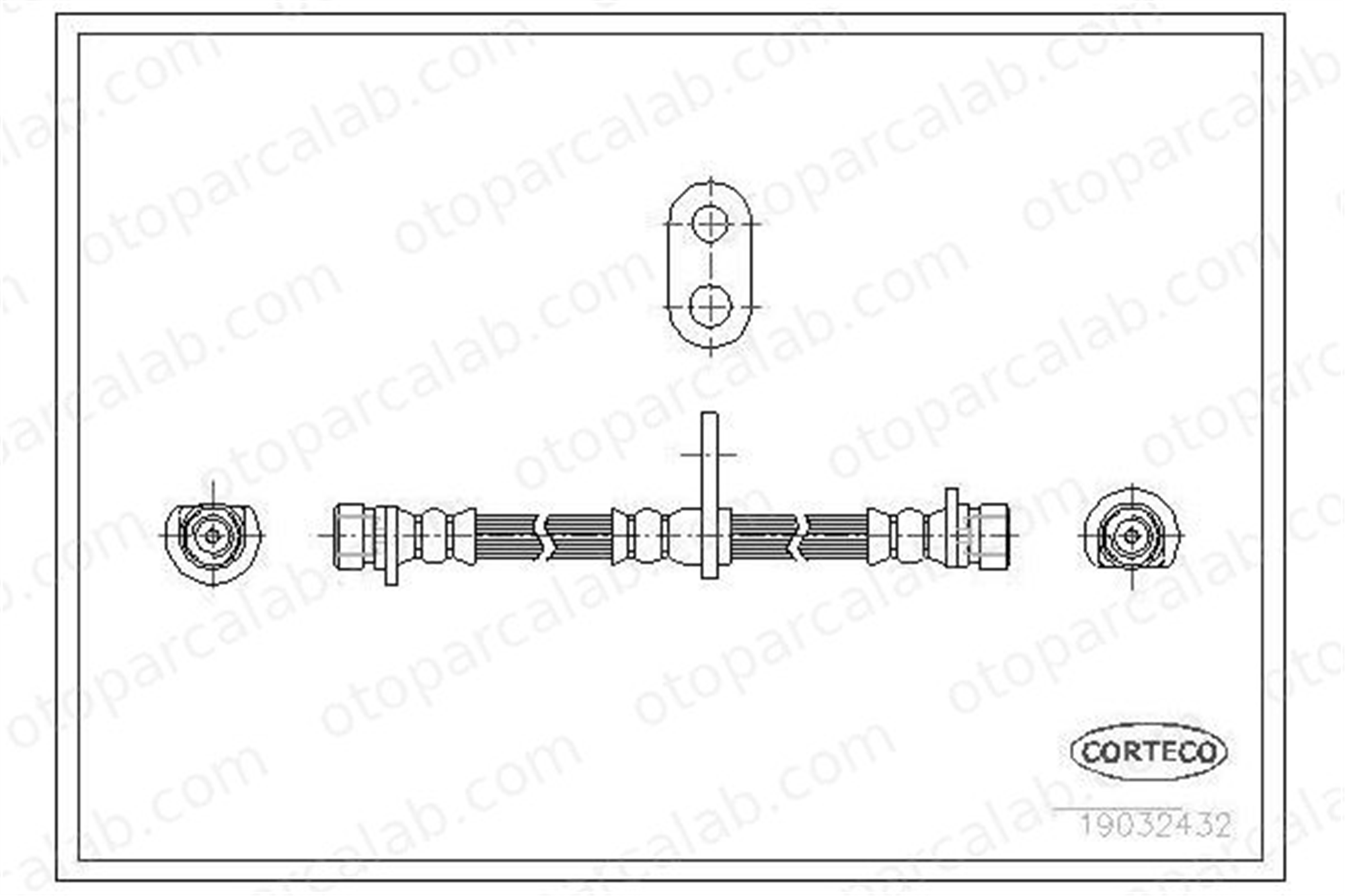 OSSCA 01341 Fren Hortumu Arka Sağ veya Sol ROVER 600 I HONDA ACCORD VI 46430SN7003 GBH90265