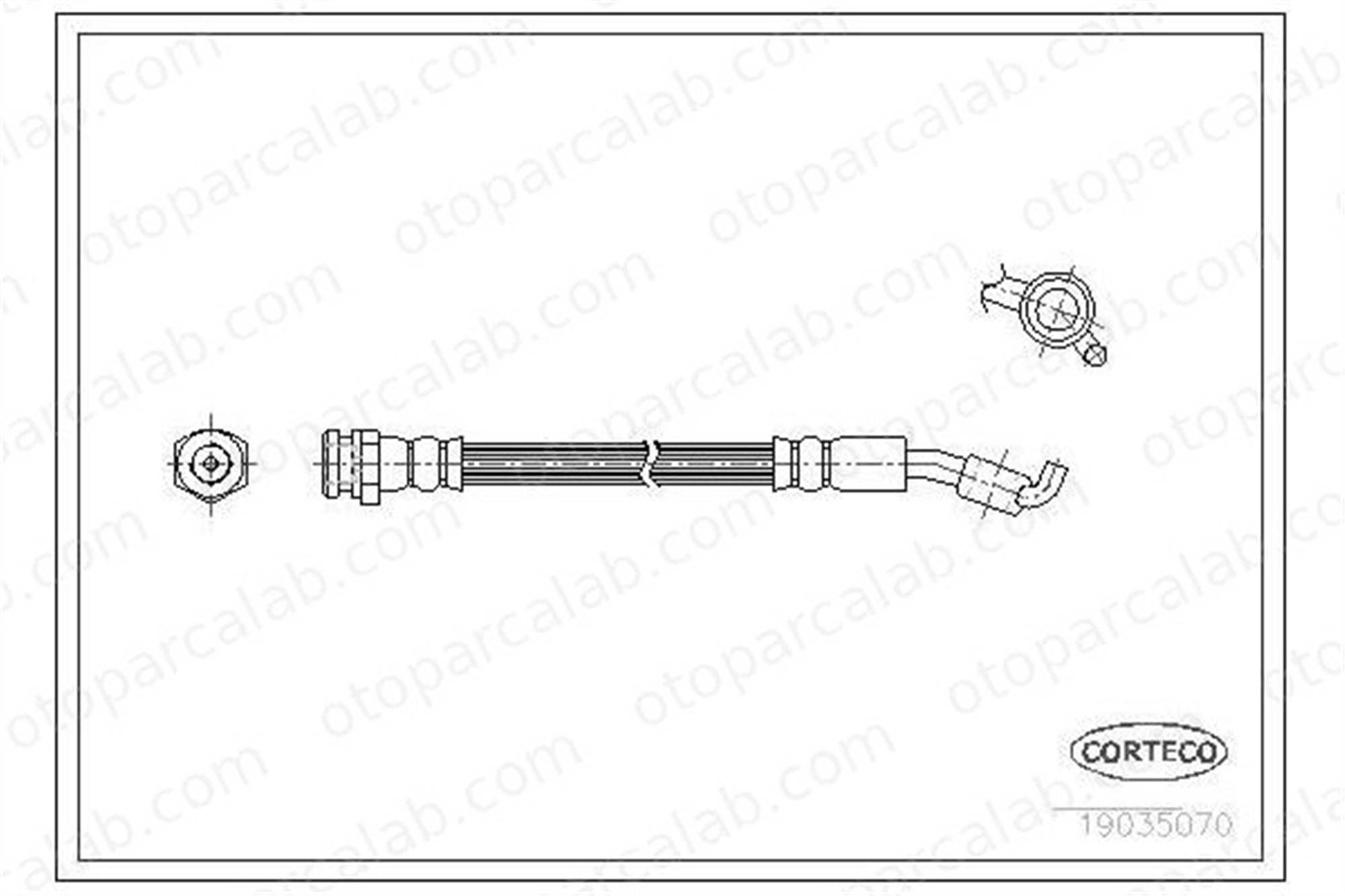 OSSCA 01489 Fren Hortumu Arka Sağ DAEWOO KORANDO MUSSO 4874005120