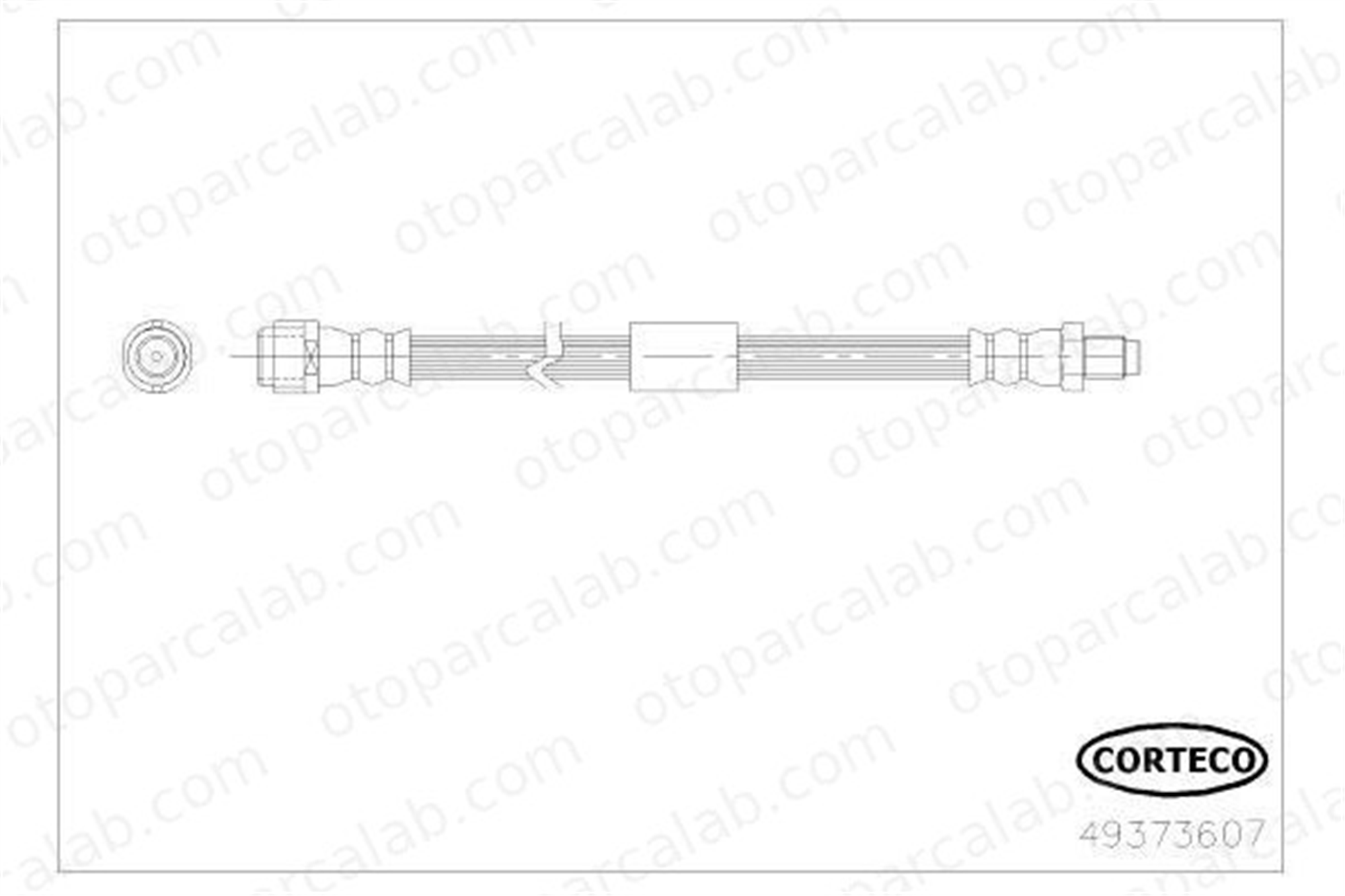 OSSCA 01665 Fren Hortumu Arka Sağ veya Sol MERCEDES-BENZ E-SERISI E-SERISI T-Model A2124200448 2124200448
