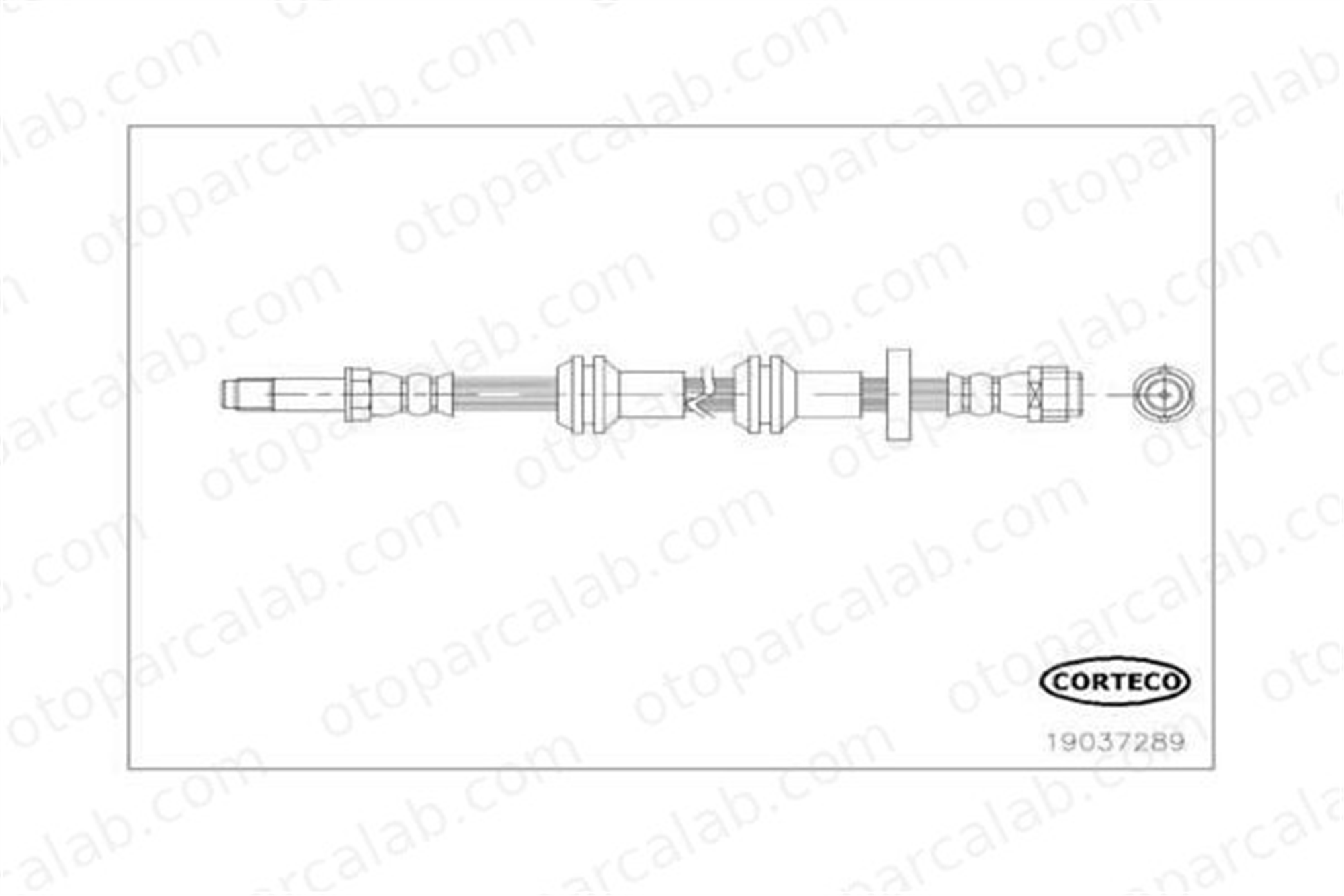 OSSCA BRSFH16020 Fren Hortumu Ön Sağ veya Sol AUDI A6 C7 A6 C7 Avant 4G0611707H