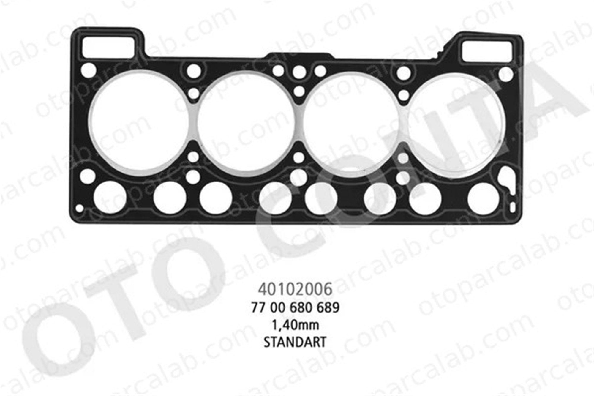 OTOCONTA 40102006 Silindir Kapak Contası RENAULT 11 9 3213461 32134611