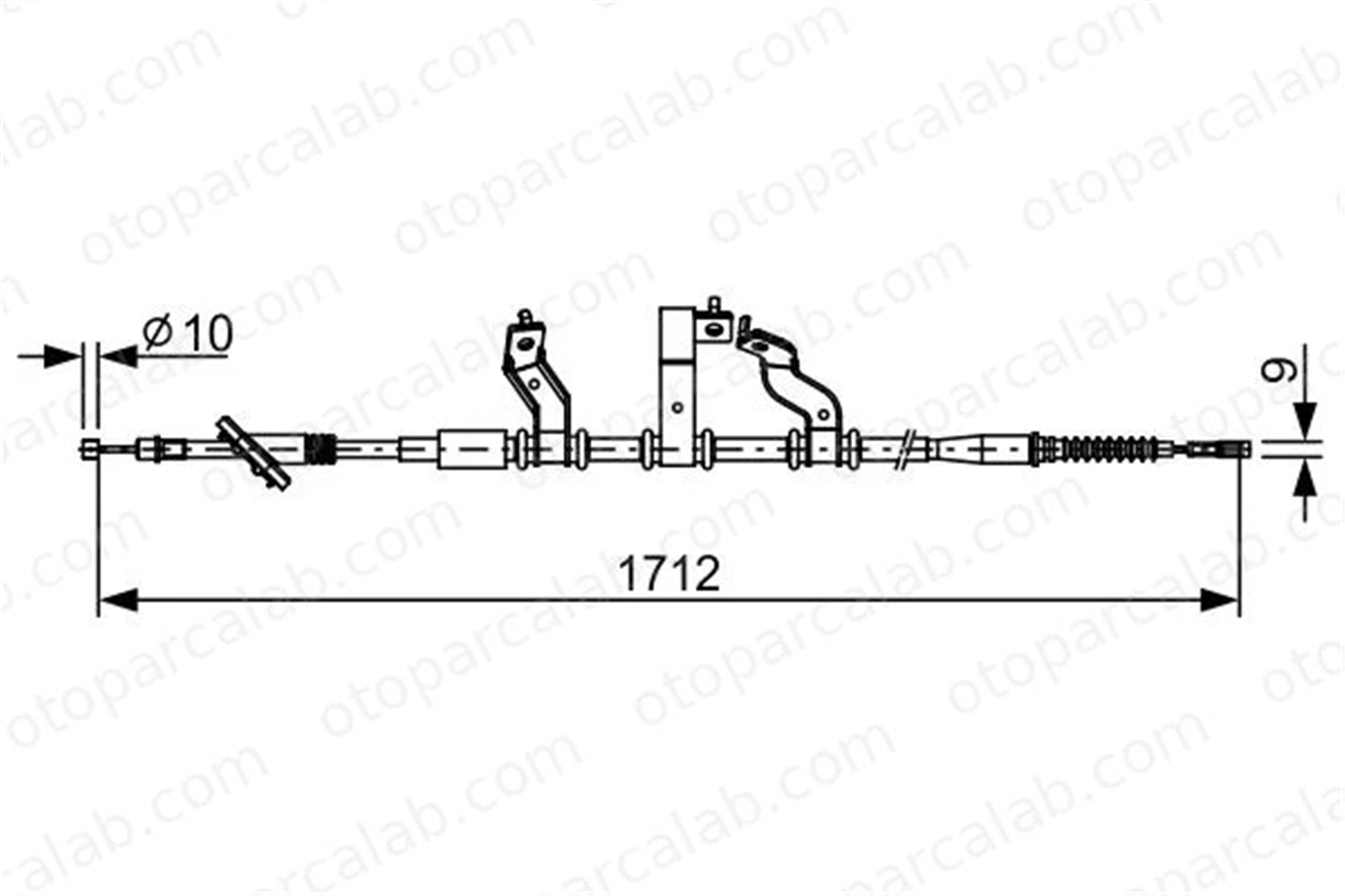 PARTS MALL PTA-519 El Fren Teli Arka Sol PARTS-MALL PTA-519 HYUNDAI TUCSON 597602E200 597602E200DS