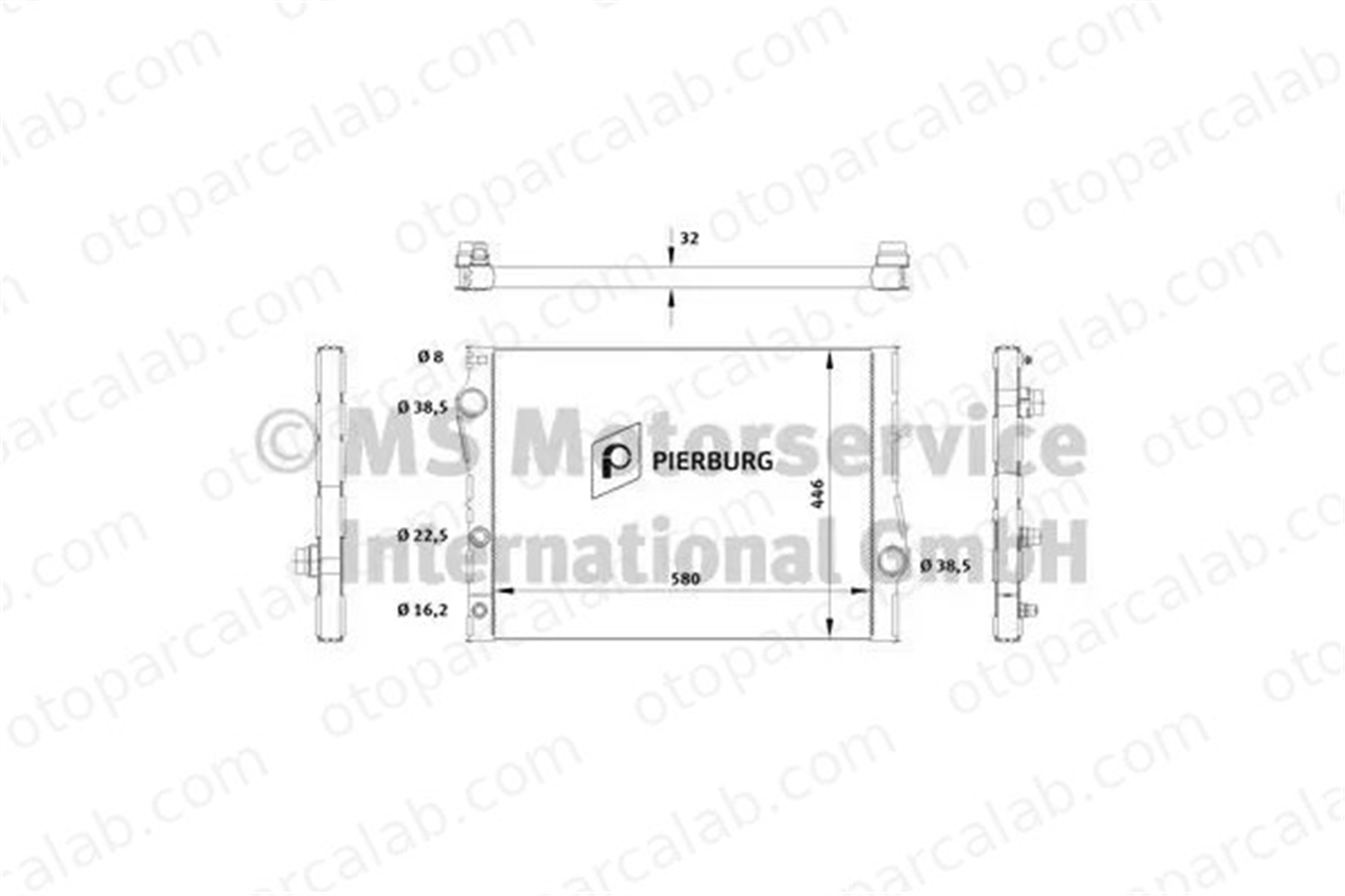 PIERBURG 7.14928.10.0 Su Radyatörü BMW X5 17117807624