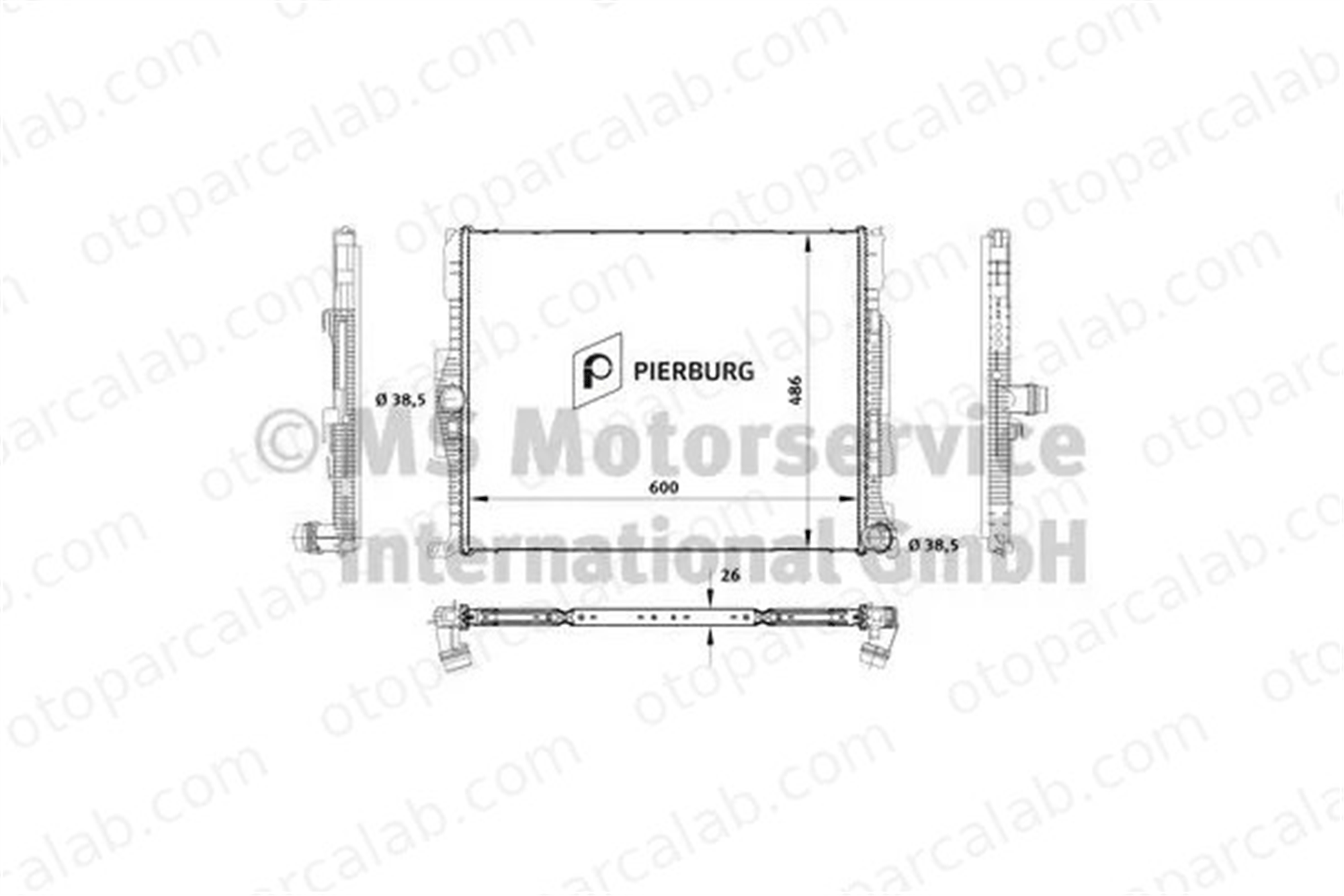 PIERBURG 7.14928.11.0 Su Radyatörü BMW 4 Gran Coupe 1 17118482624 17115A54039