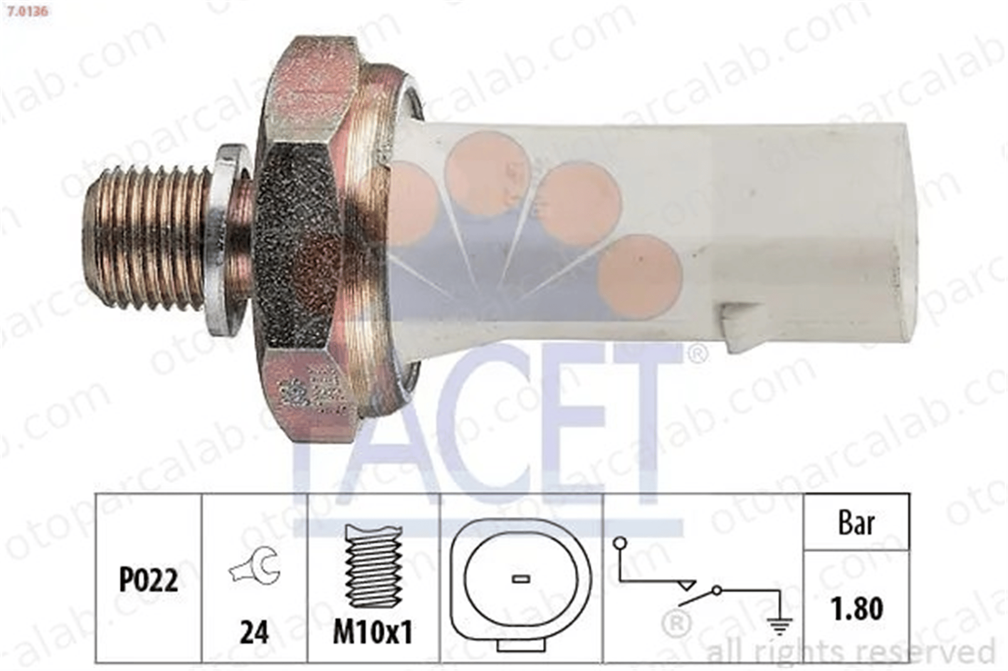 PROSWITCH PRM400010 Yağ Müşürü AUDI A8 D2 CABRIOLET B3 37919081B 037 919 081 B