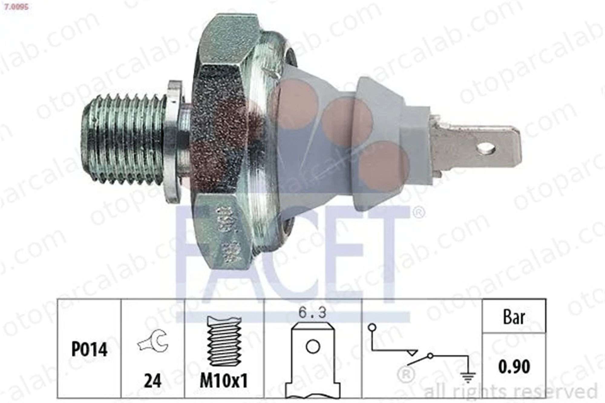 PROSWITCH PRM6202 Yağ Müşürü AUDI 100 C3 Avant 100 C3 Sedan 68919081A 68919081C