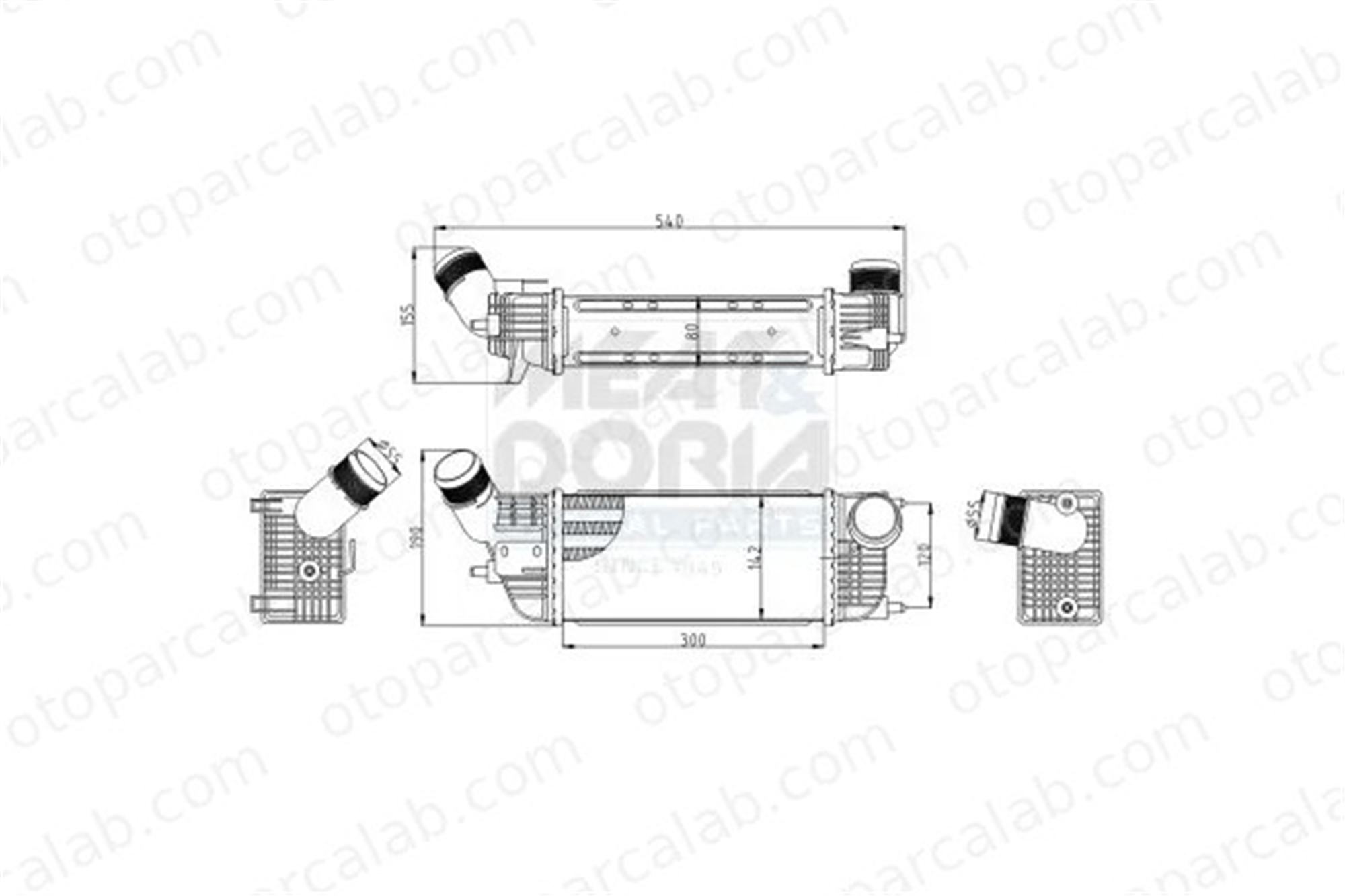 PSA ORJINAL 0384N4 Turbo Radyatörü CITROËN C5 III C5 III Break 384N4 00000384N4