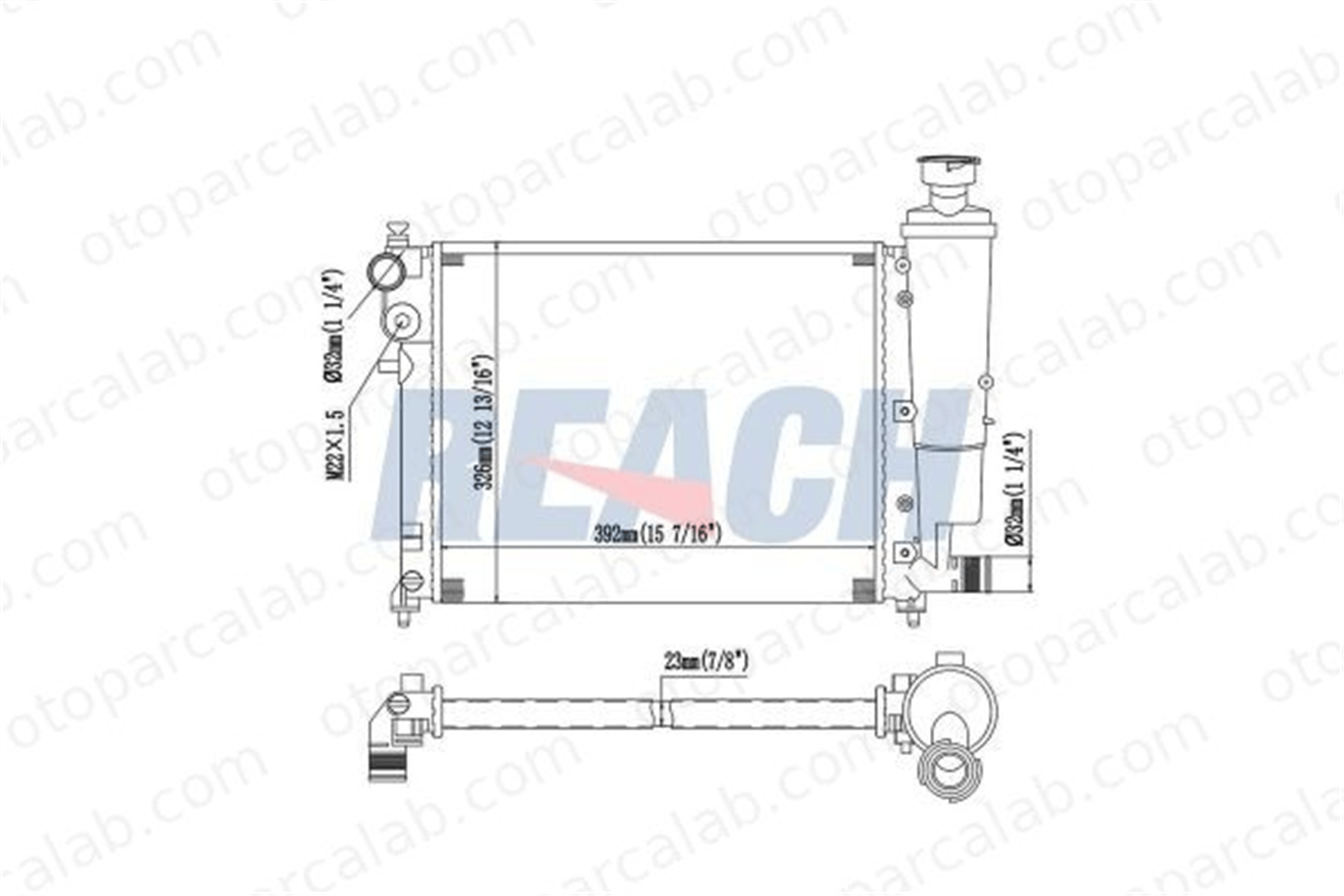 PSA ORJINAL 1301TA Su Radyatörü LADA SAMARA CITROËN SAXO 1301TA 1301SQ
