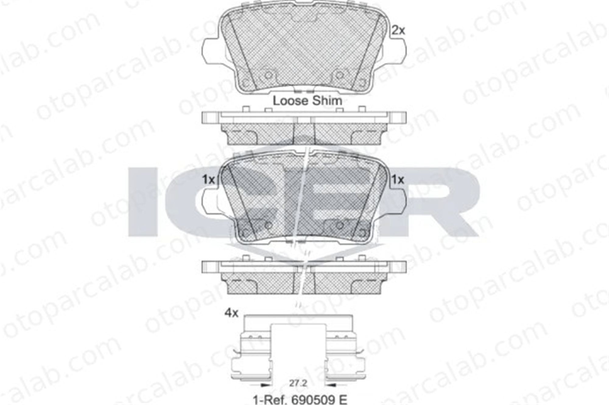 PSA ORJINAL 13517693 Fren Disk Balata Ön OPEL INSIGNIA B Grand Sport INSIGNIA B Sports Tourer 13517693 84637108