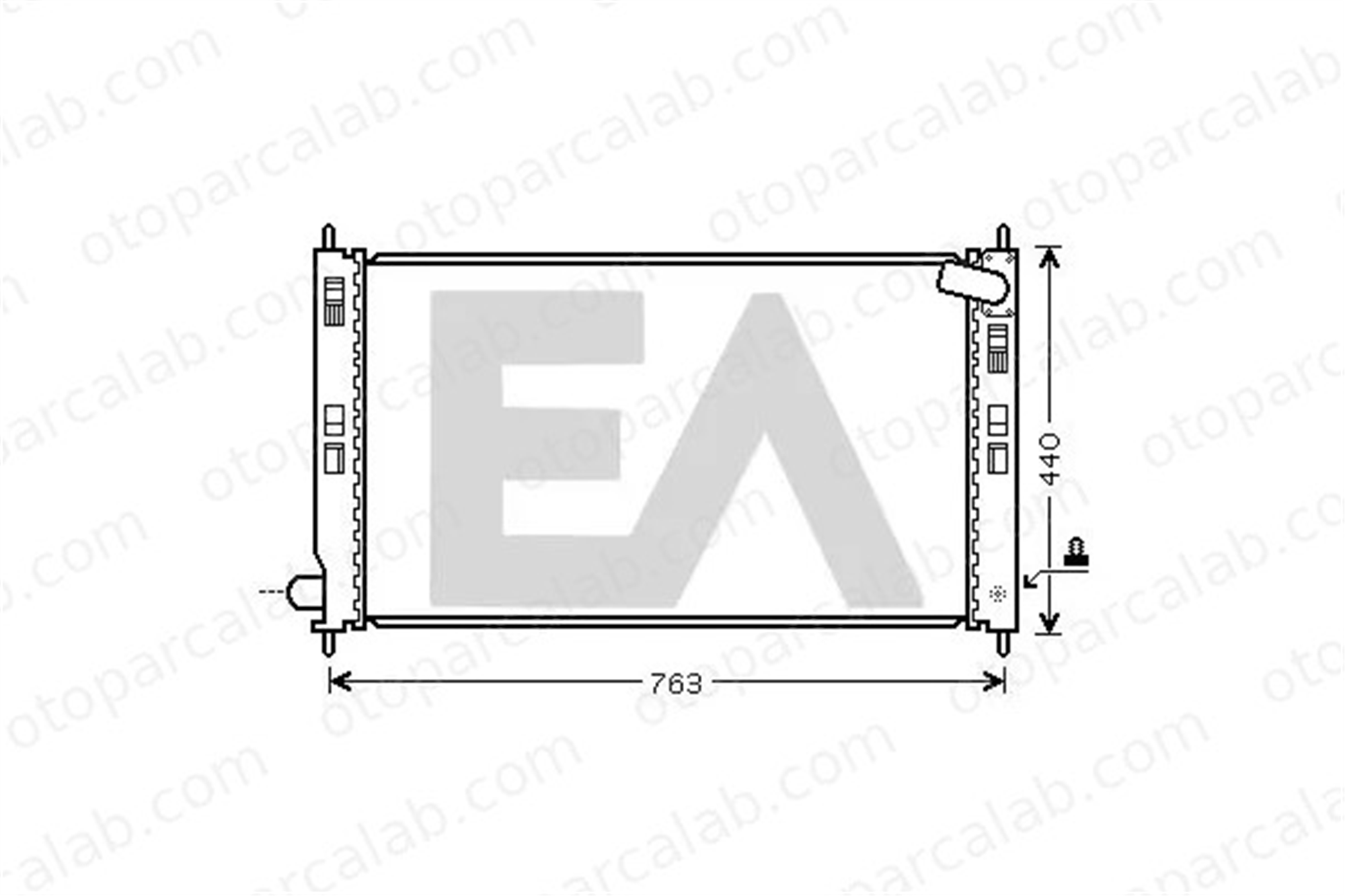 PSA ORJINAL 1608997980 Su Radyatörü CITROËN C4 AIRCROSS MITSUBISHI ASX 1608997980 1330T0