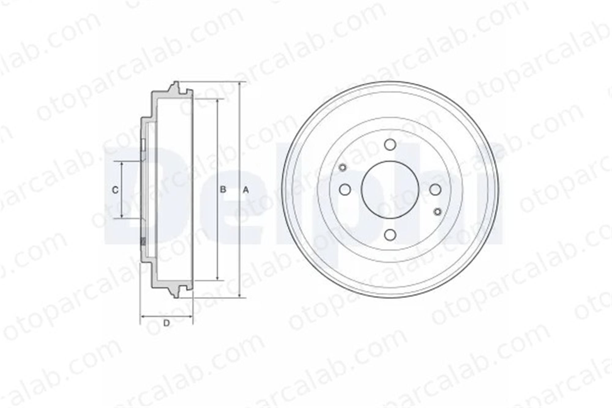 PSA ORJINAL 1612090880 Kampana Arka Sağ veya Sol CITROËN C-ZERO PEUGEOT ION 1612090880 424760
